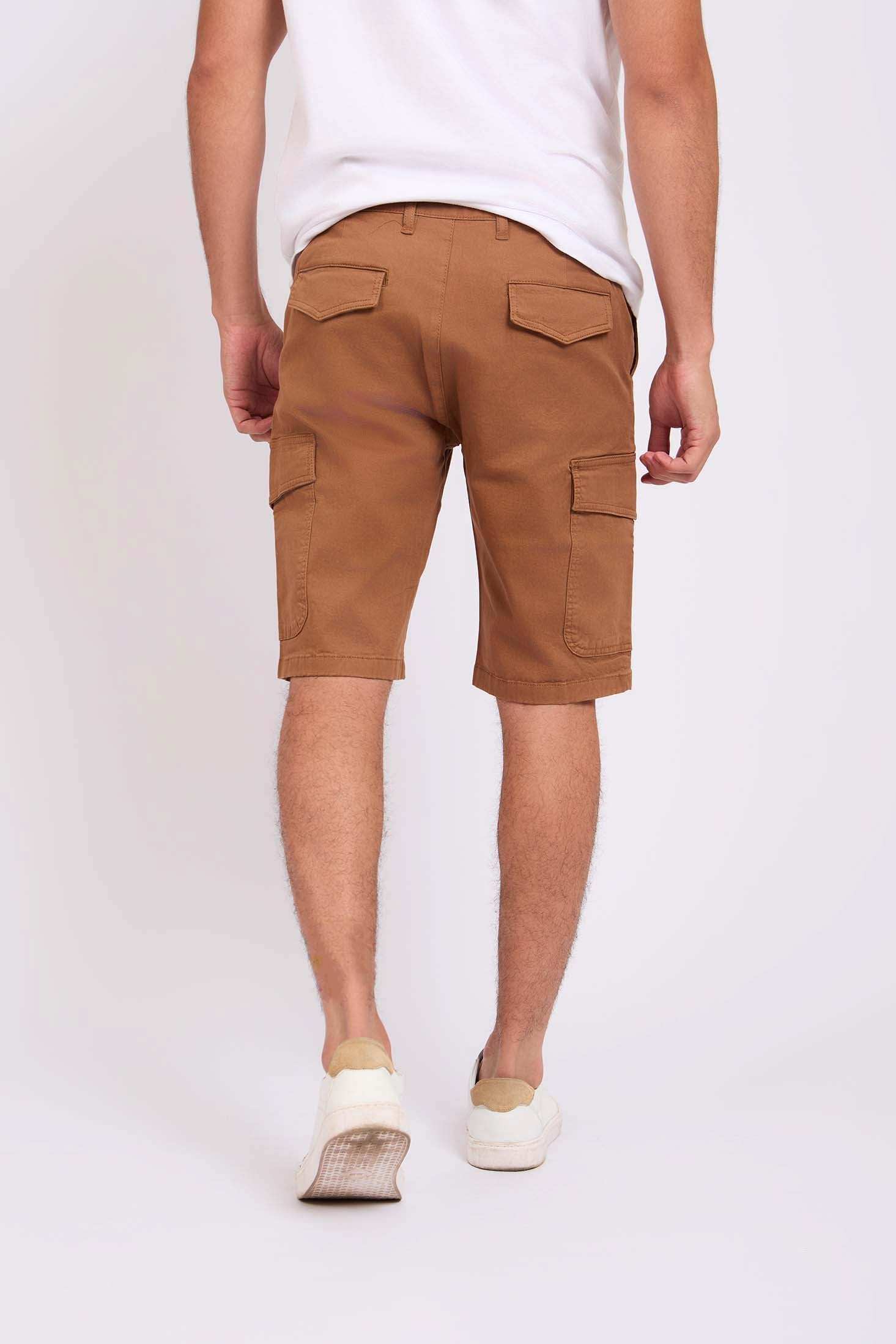 Men Regular Fit Bermuda Brown - Image 4