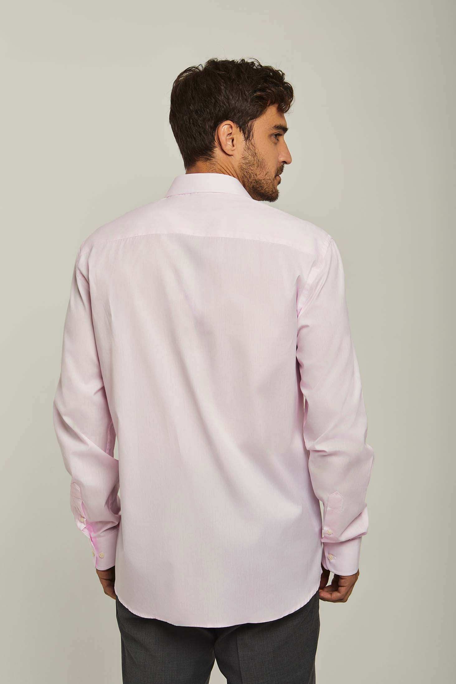 Men Regular Fit Shirt - Pink - Image 3