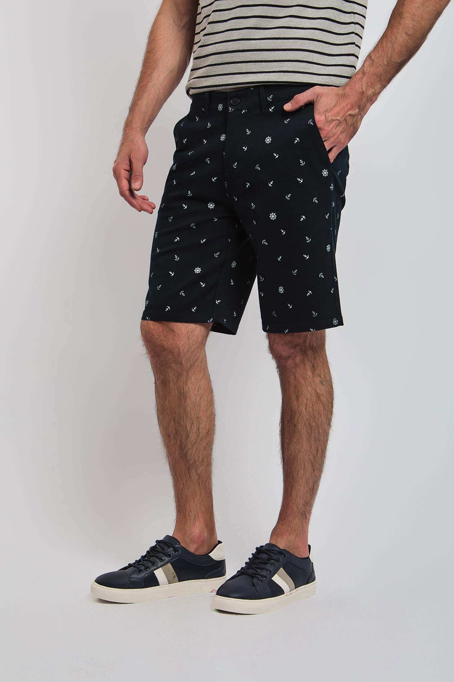 Men Regular Fit Shorts - Navy - Image 3
