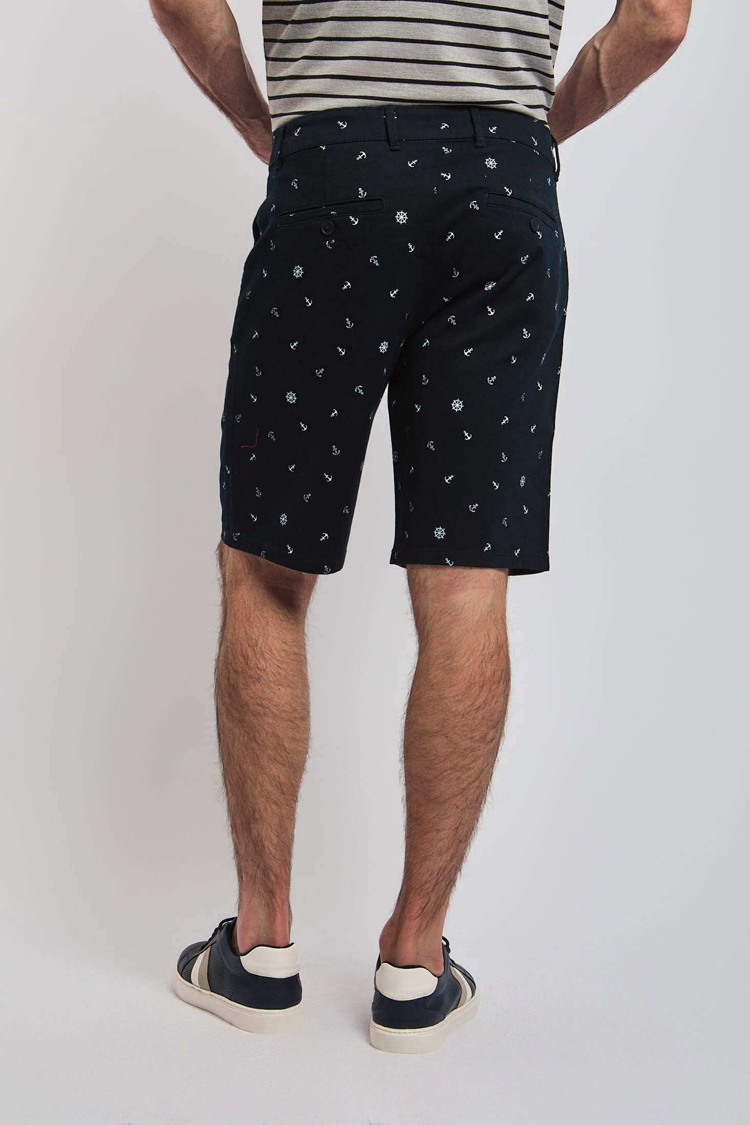 Men Regular Fit Shorts - Navy - Image 4