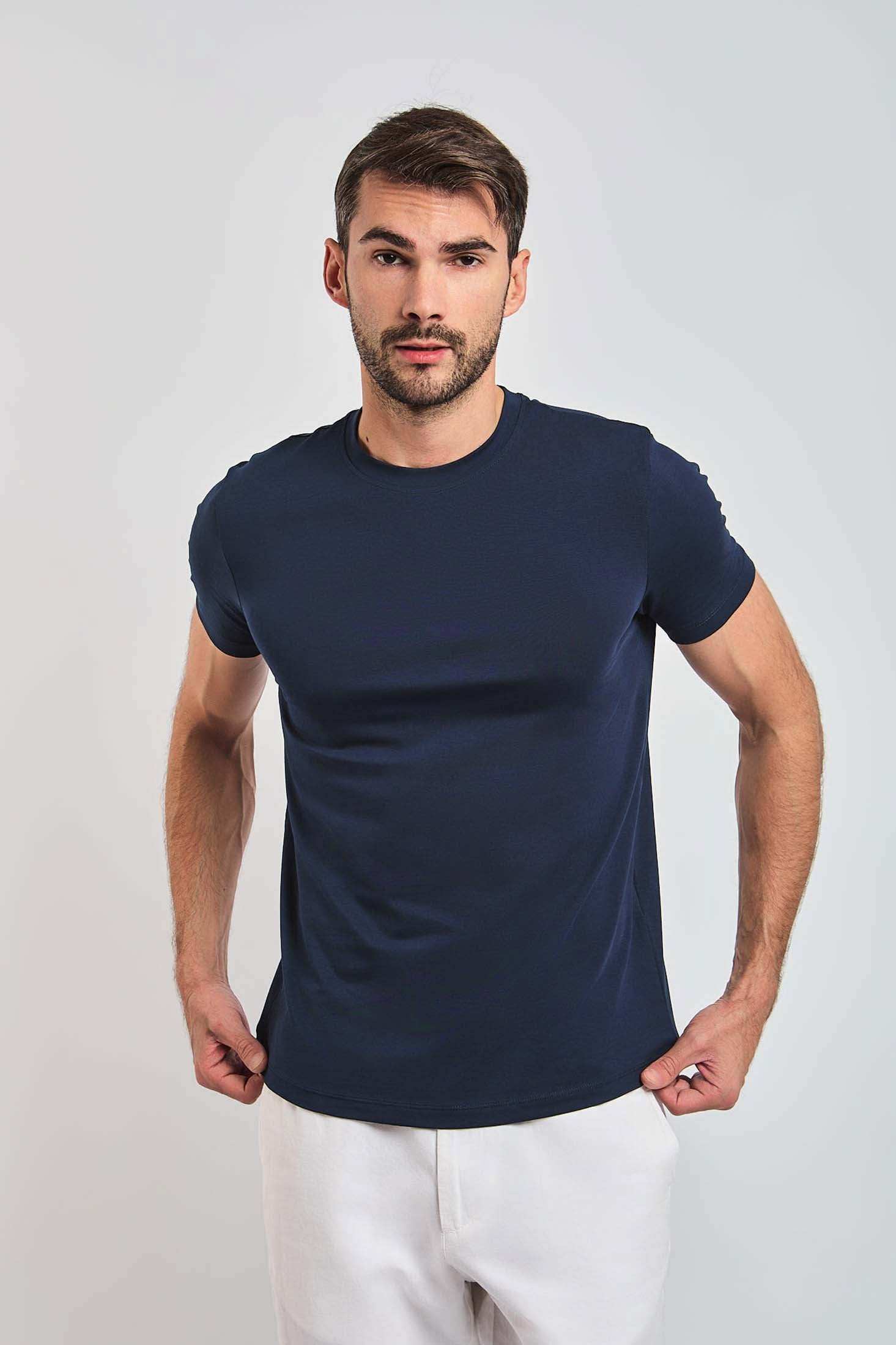 Men Regular Fit T-shirt - Navy