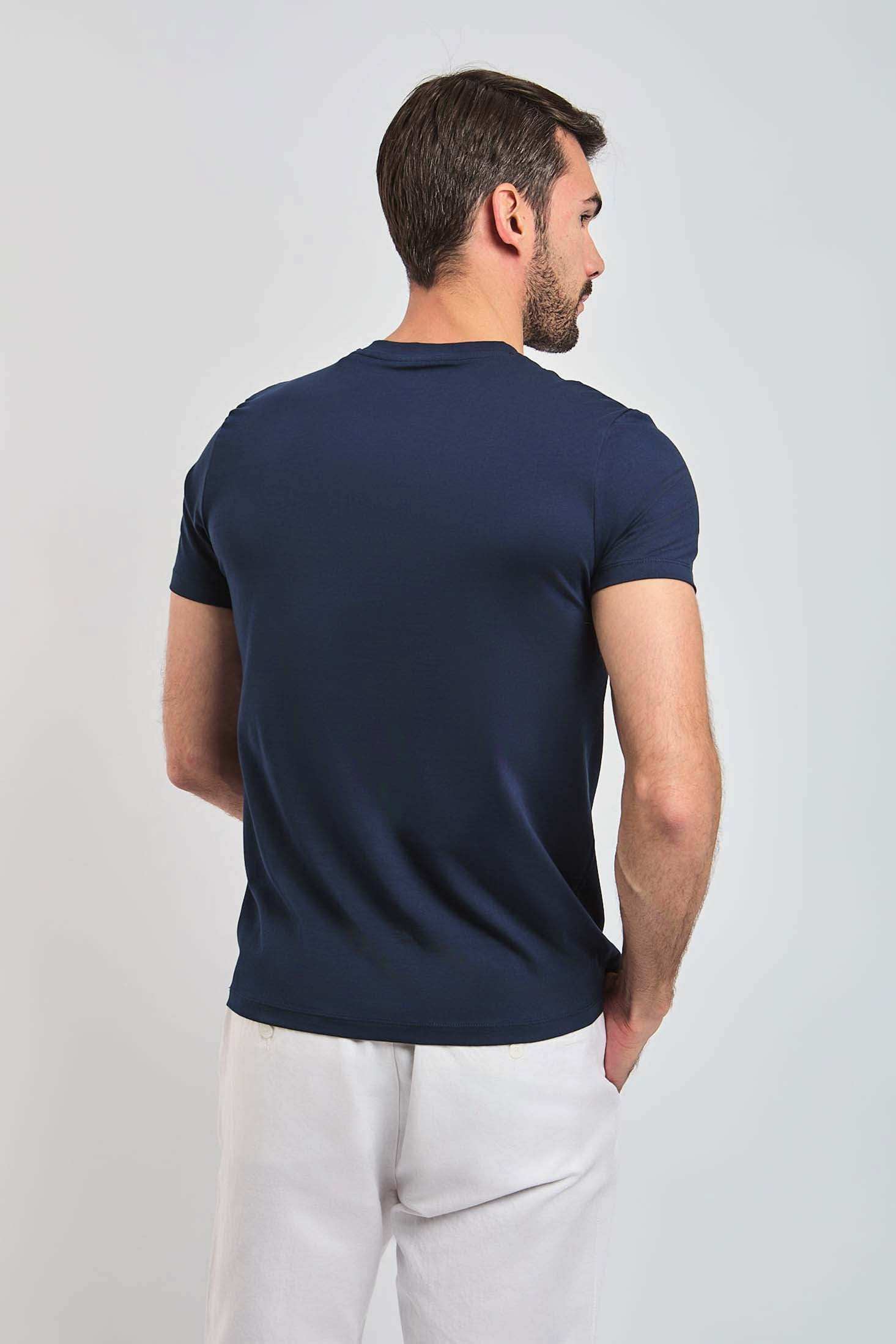 Men Regular Fit T-shirt - Navy - Image 3