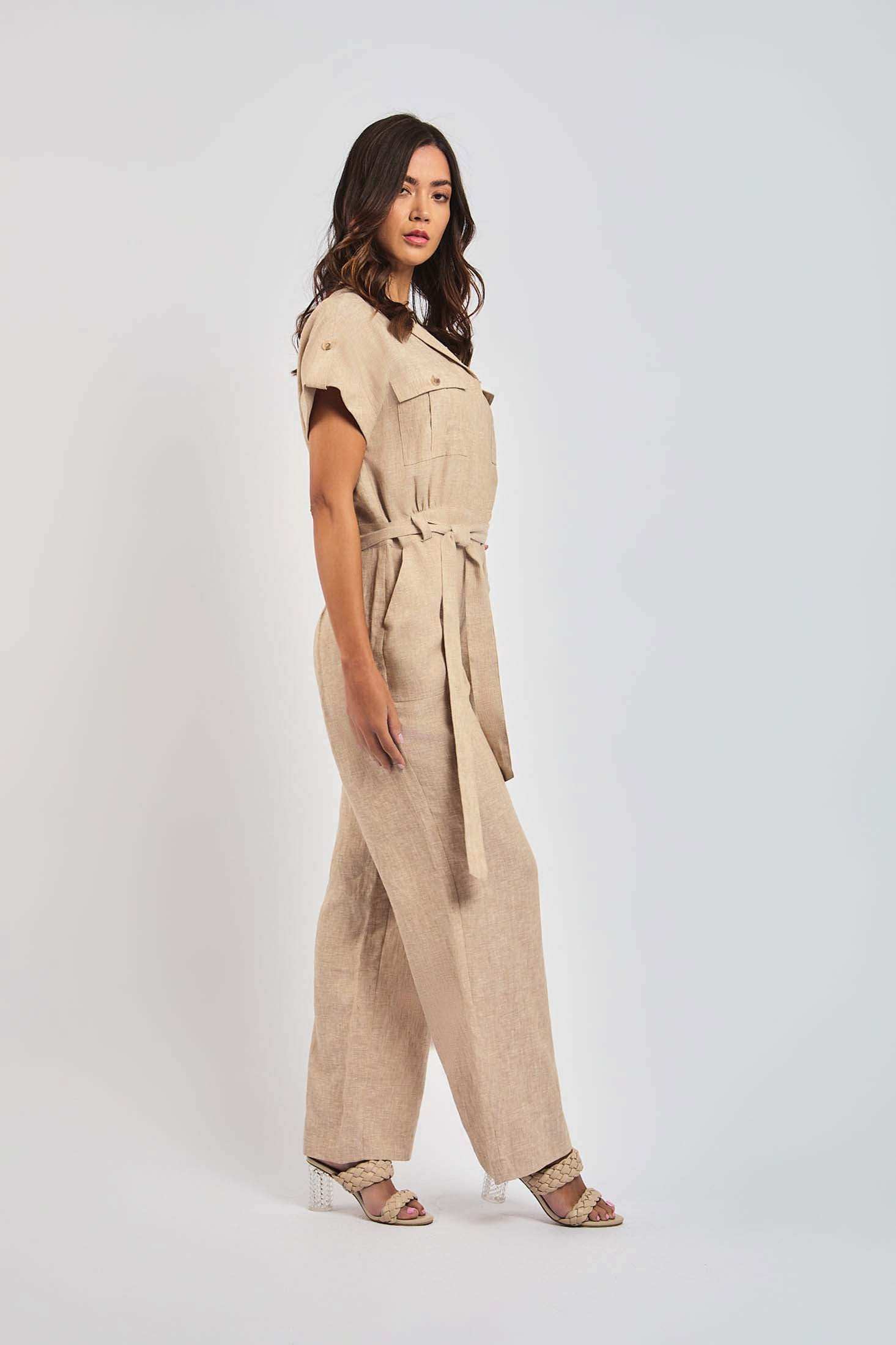 Women Regular Fit Jumpsuit - Brown - Image 2