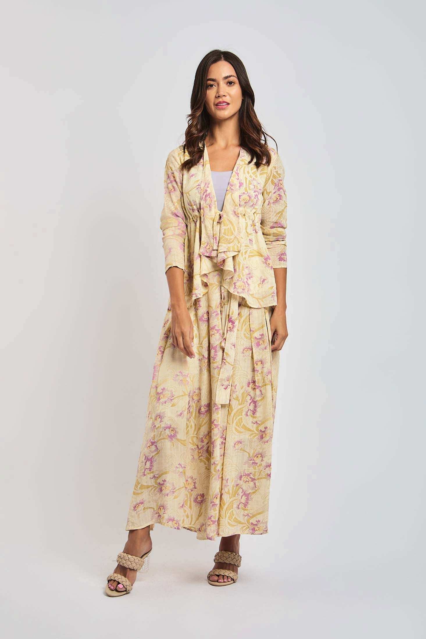 Women Regular Fit Kimono - Pink