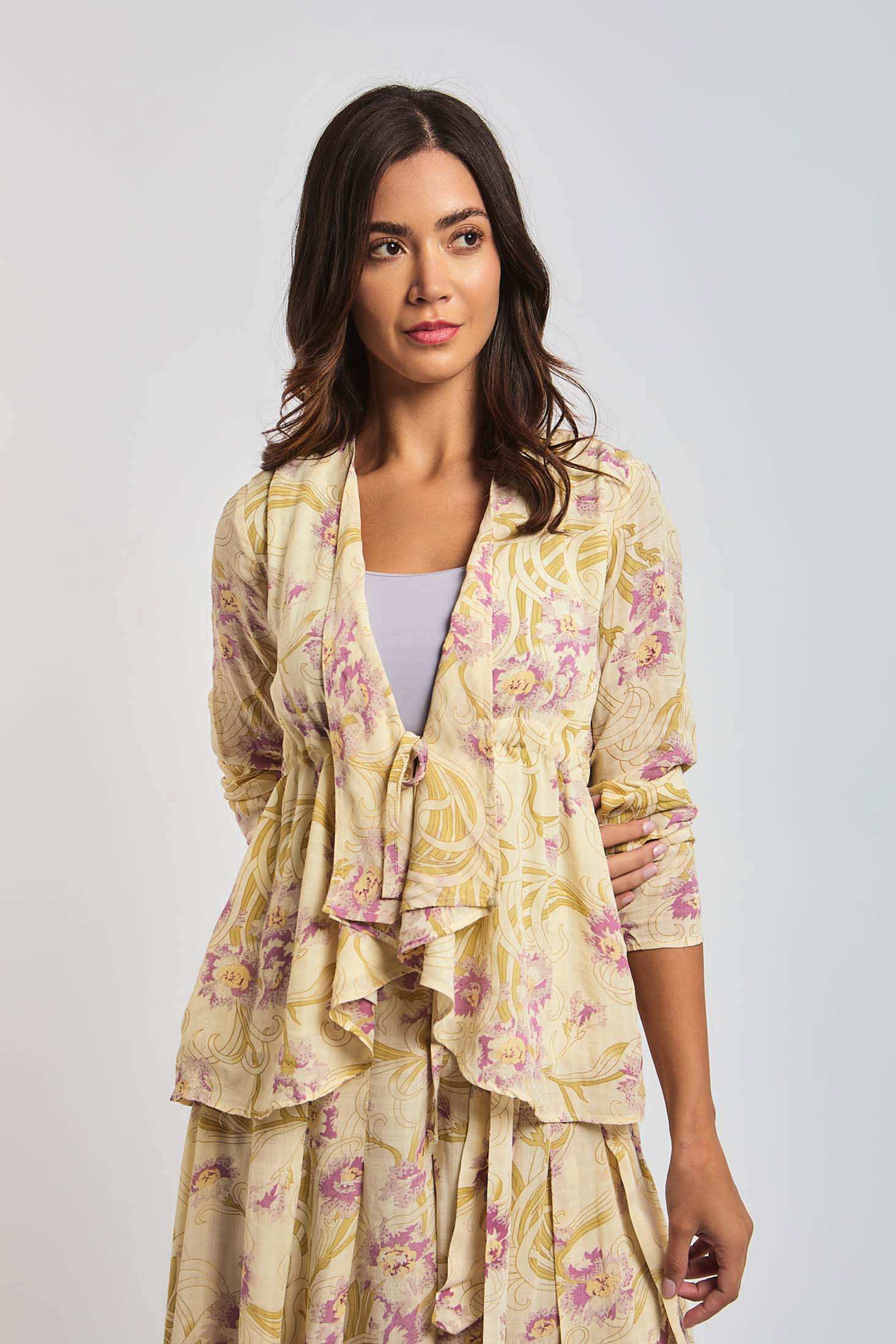 Women Regular Fit Kimono - Pink - Image 4