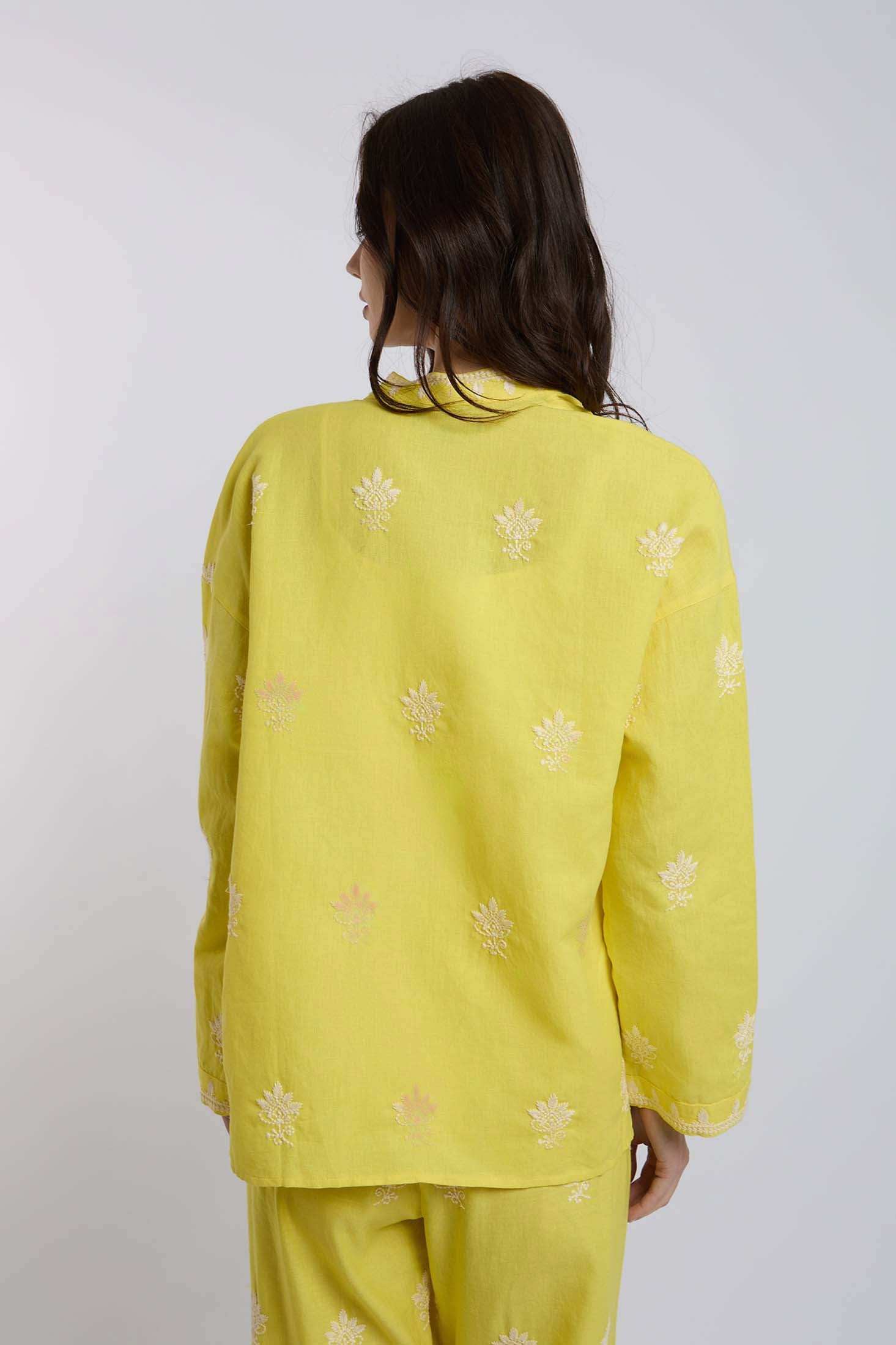 Women Regular Fit Kimono - Yellow - Image 3