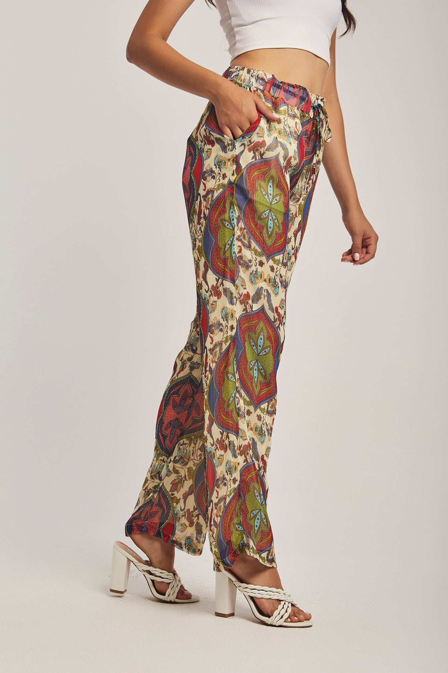 Women Regular Fit Pant - Multicolorcolor - Image 2