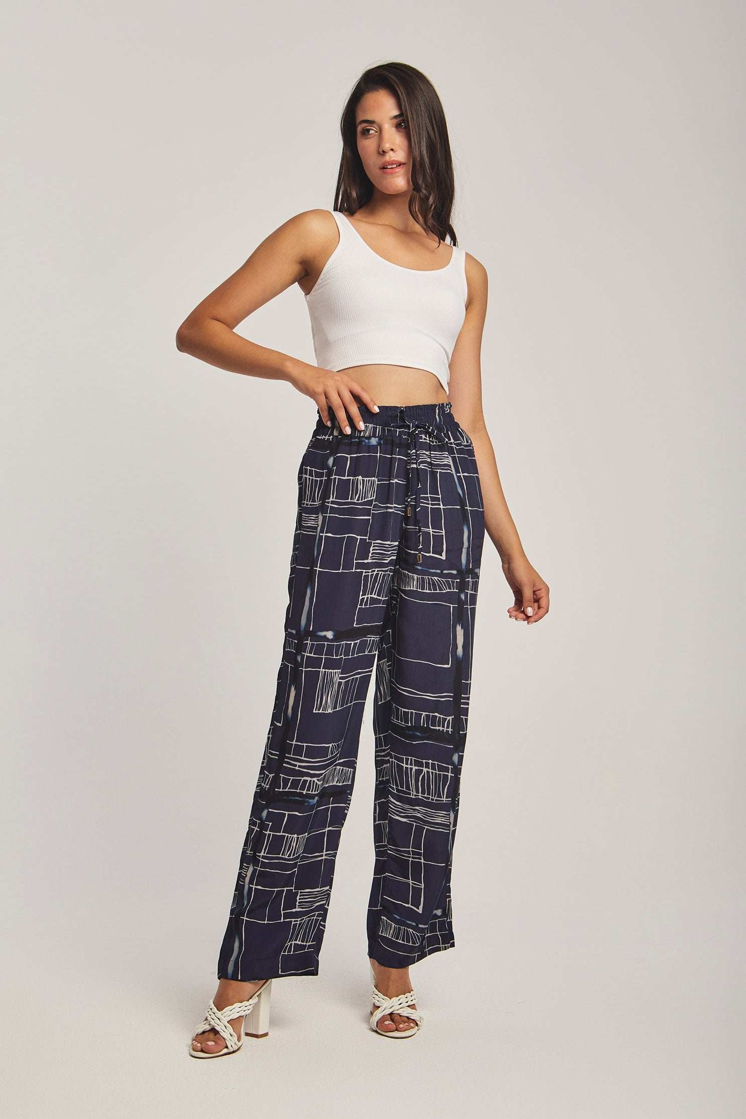 Women Regular Fit Pant - Navy Dark Blue - Image 5