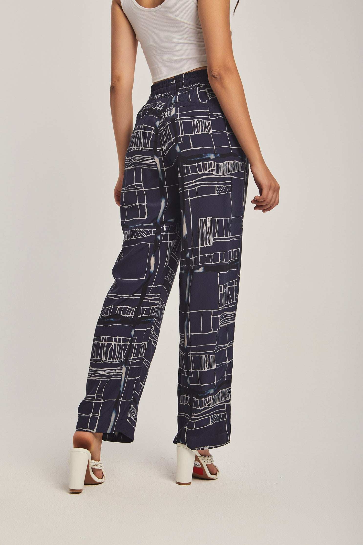 Women Regular Fit Pant - Navy Dark Blue - Image 6