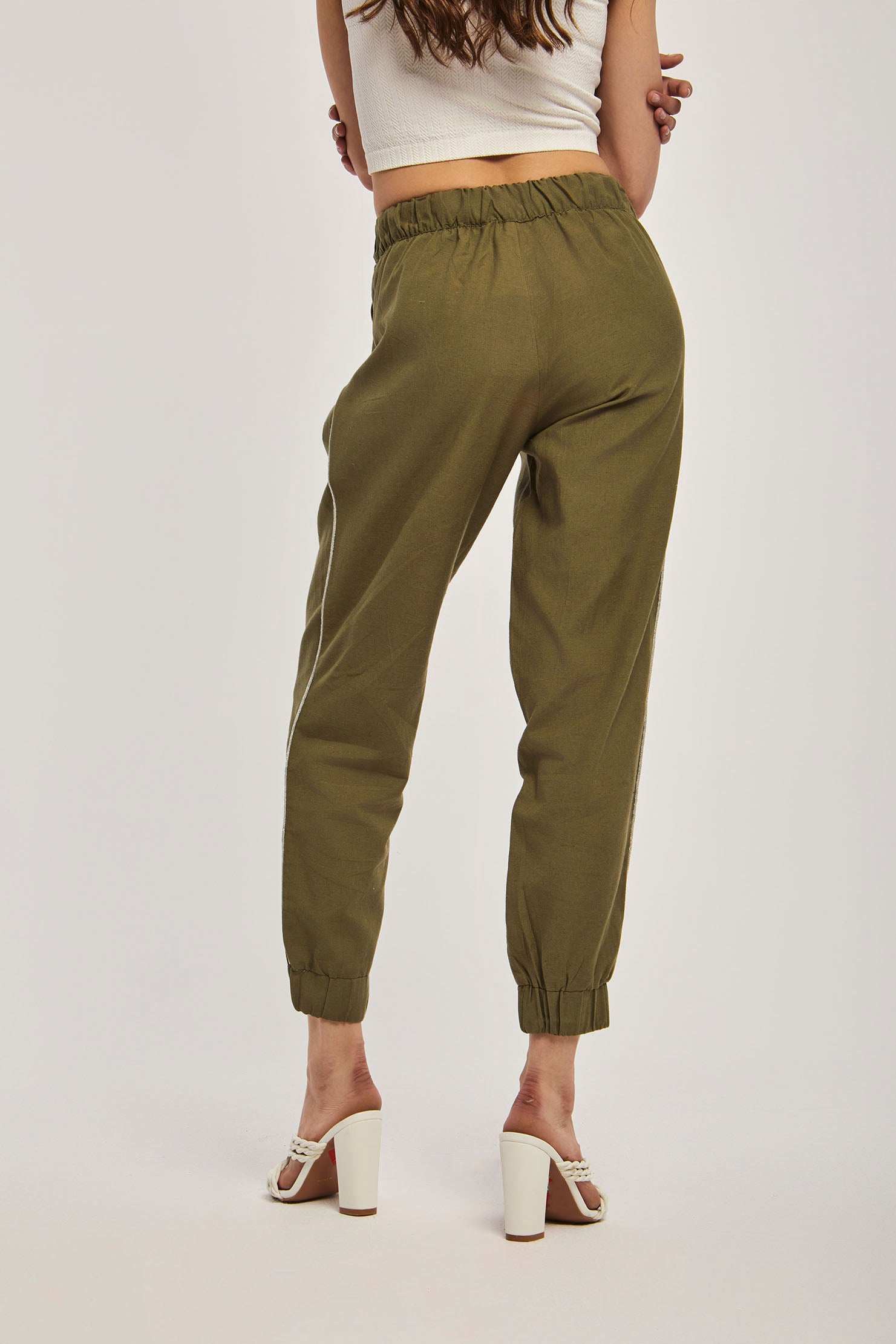 Women Regular Fit Pant -  Green - Image 5