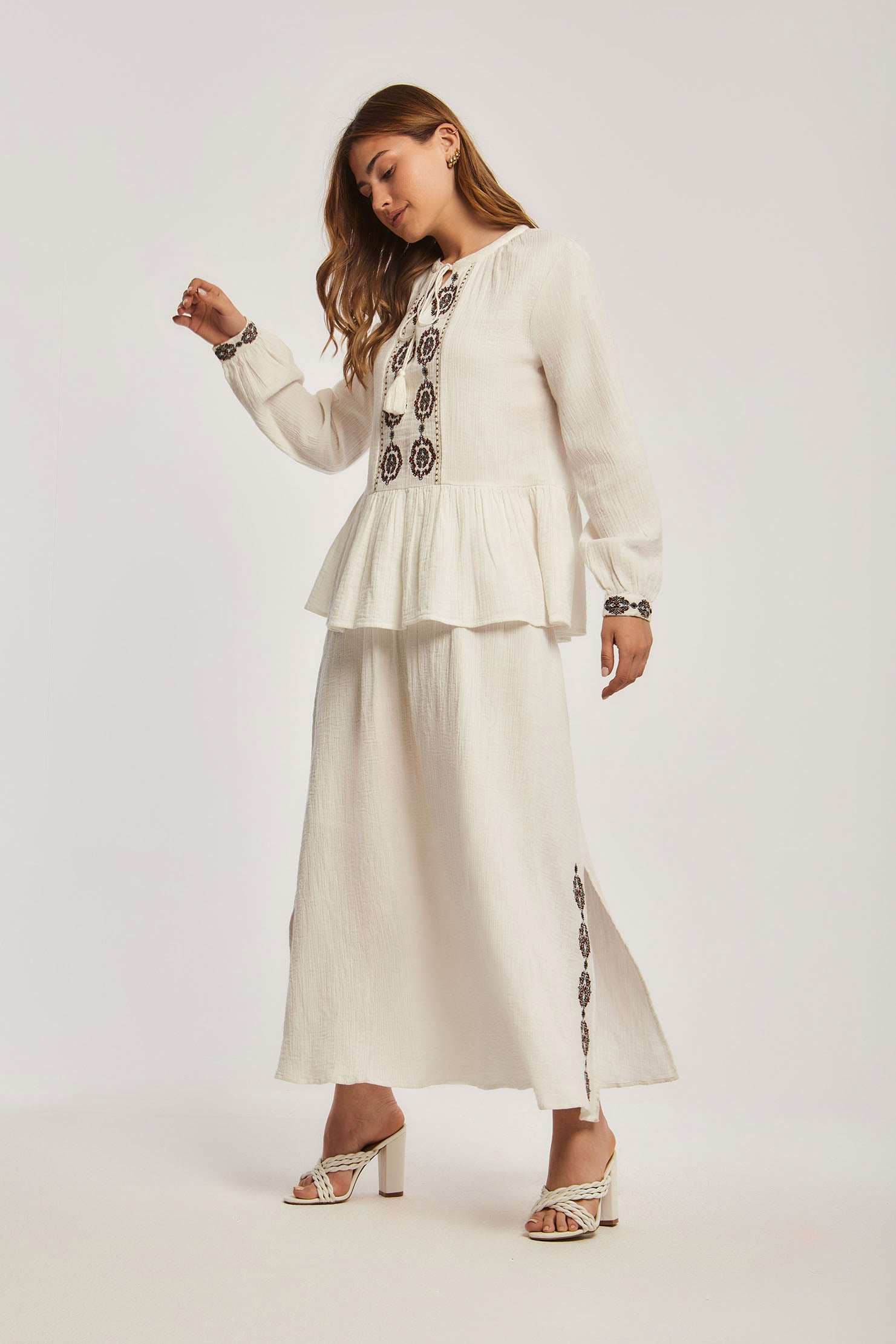 Women Regular Fit Skirt - Off White - Image 5