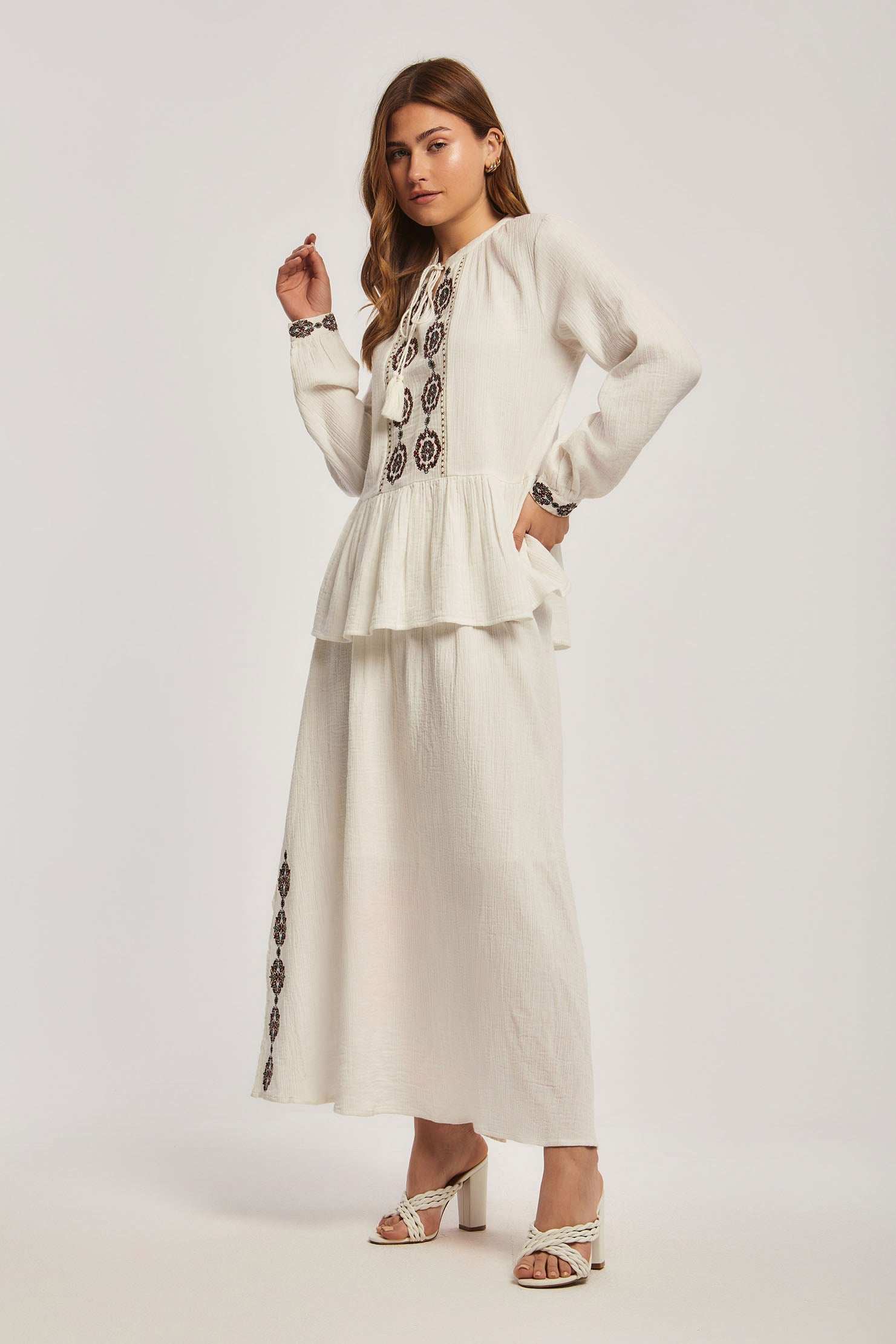 Women Regular Fit Skirt - Off White - Image 6