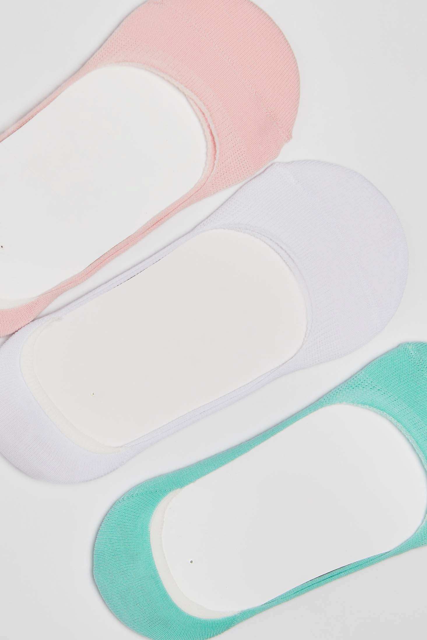 Soft Pastel No-Show Sock Set of 3 - Image 2