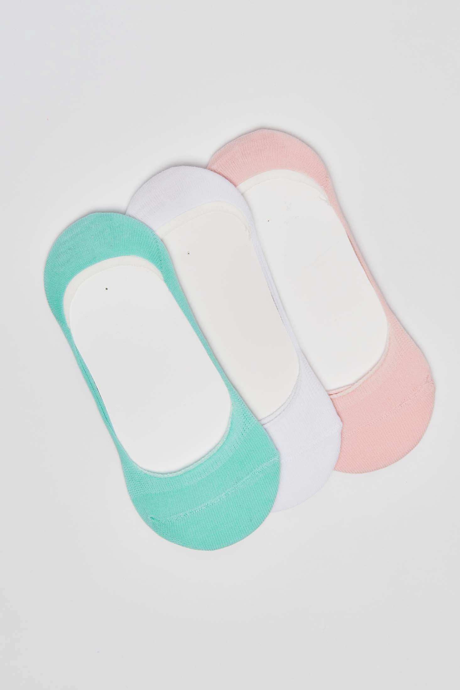 Soft Pastel No-Show Sock Set of 3 - Image 4