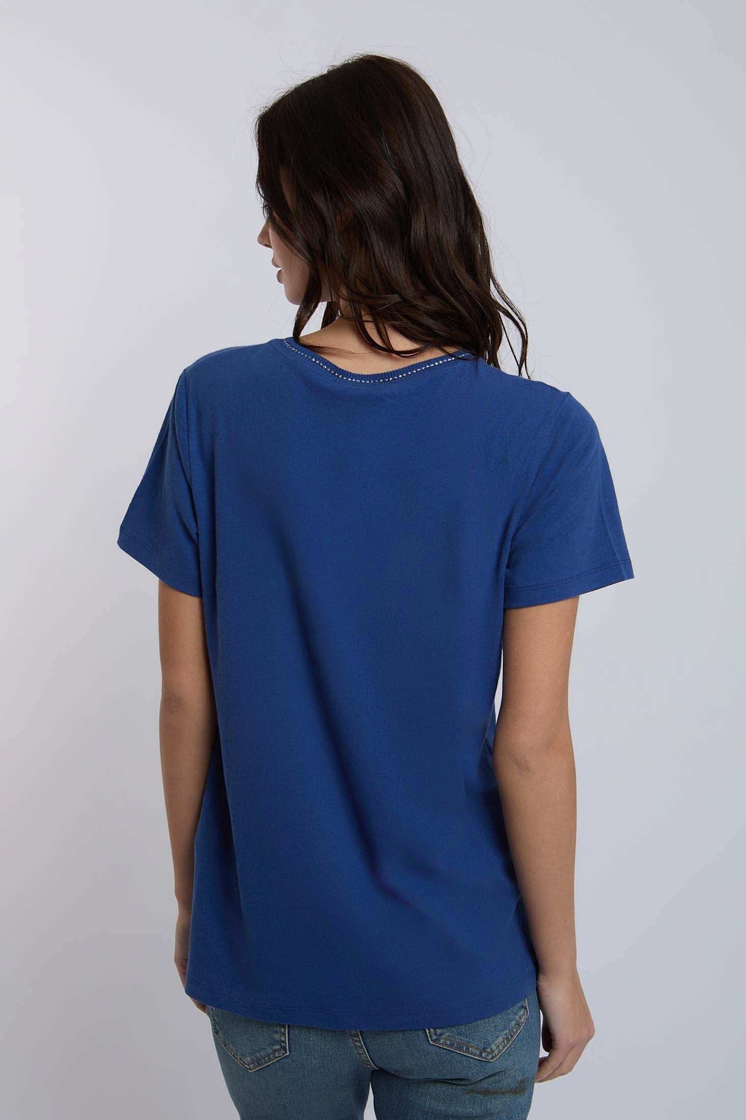 Women Regular Fit T-Shirt - Blue - Image 3