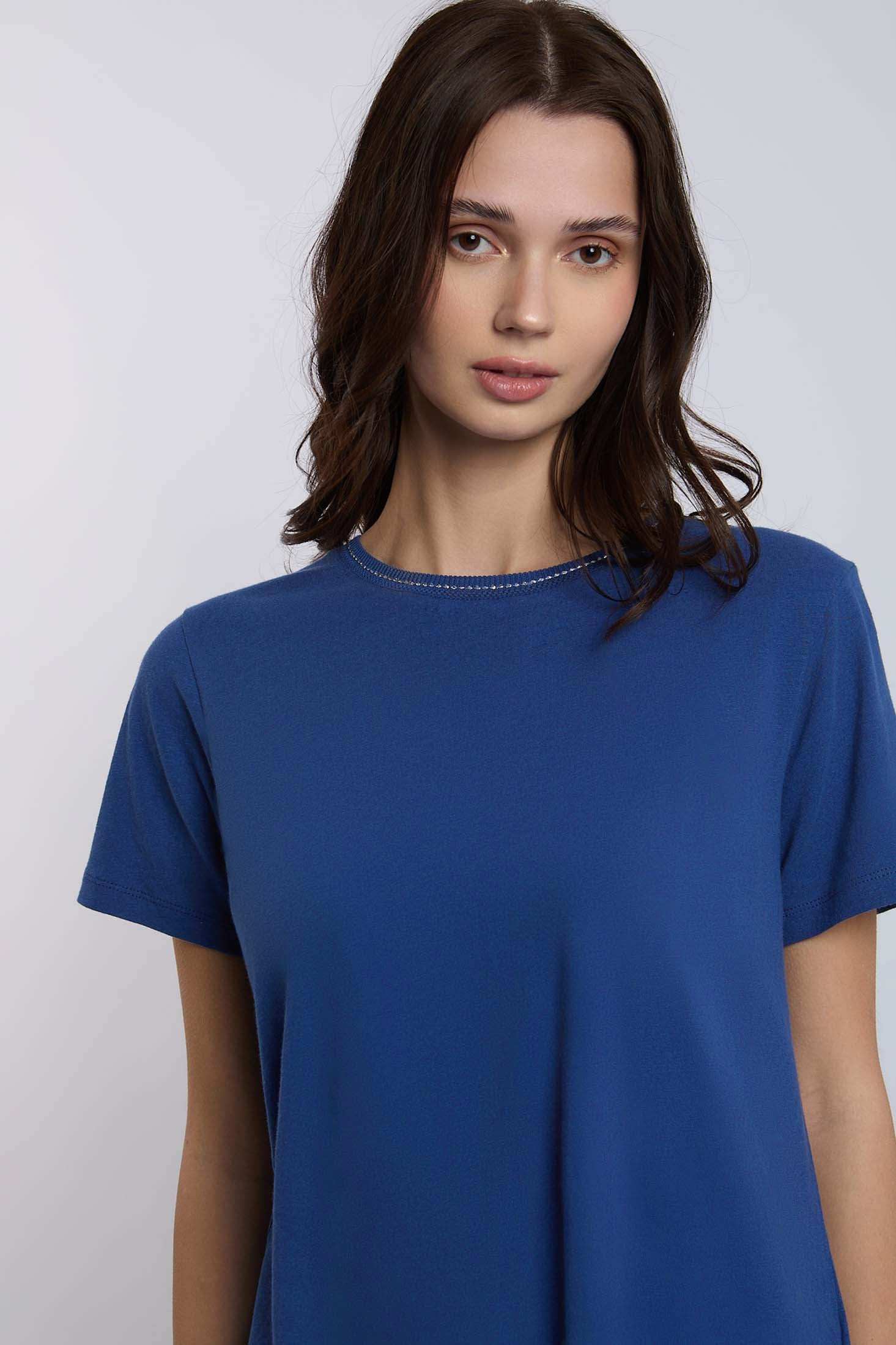 Women Regular Fit T-Shirt - Blue - Image 4