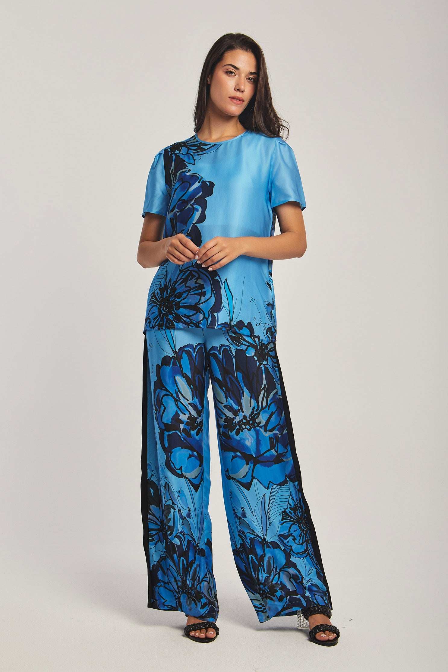 Women Regular Fit Top - Printed Blue - Image 5