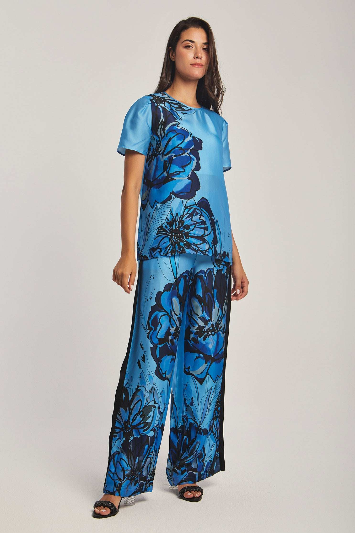 Women Regular Fit Top - Printed Blue - Image 6