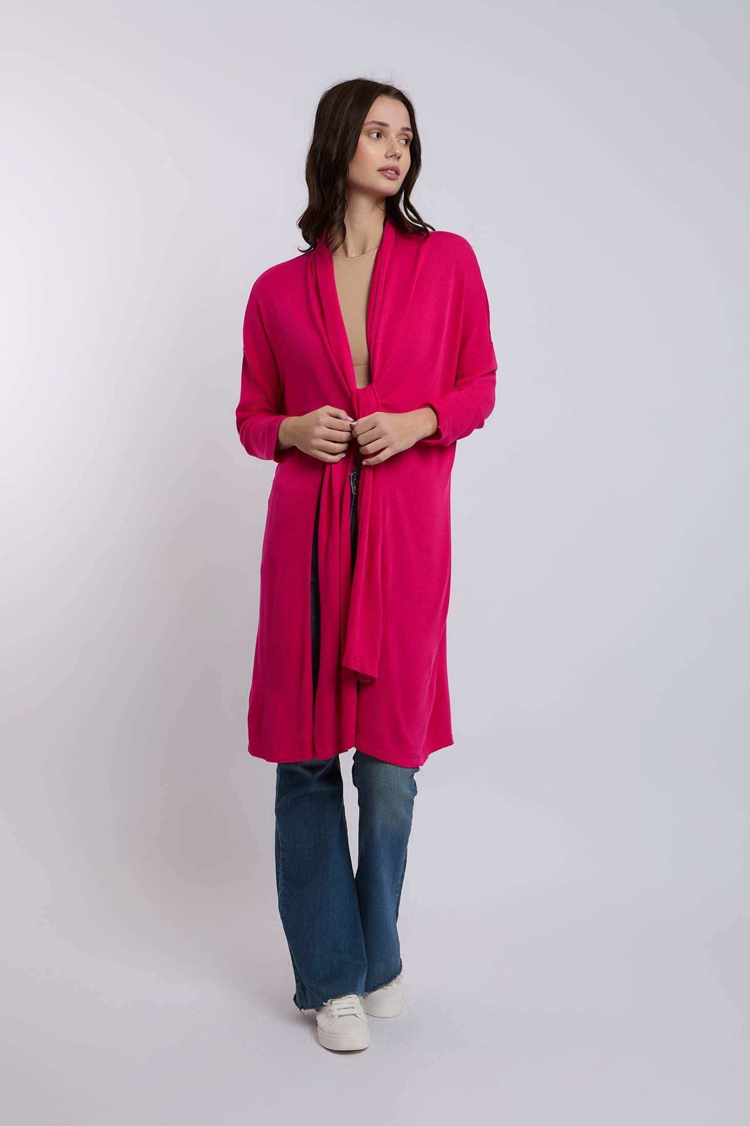 Women Regular Fit Cardigan - Pink - Image 6
