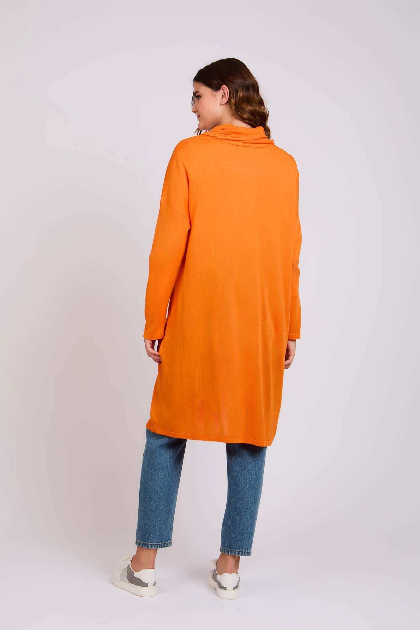 Women Regular Fit Cardigan - Musk Orange - Image 3