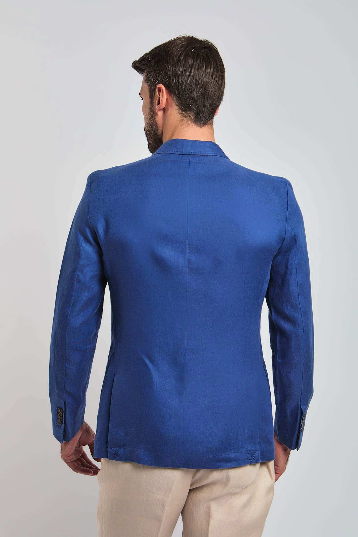Men Slim Fit Blazer - Navy - Image 3