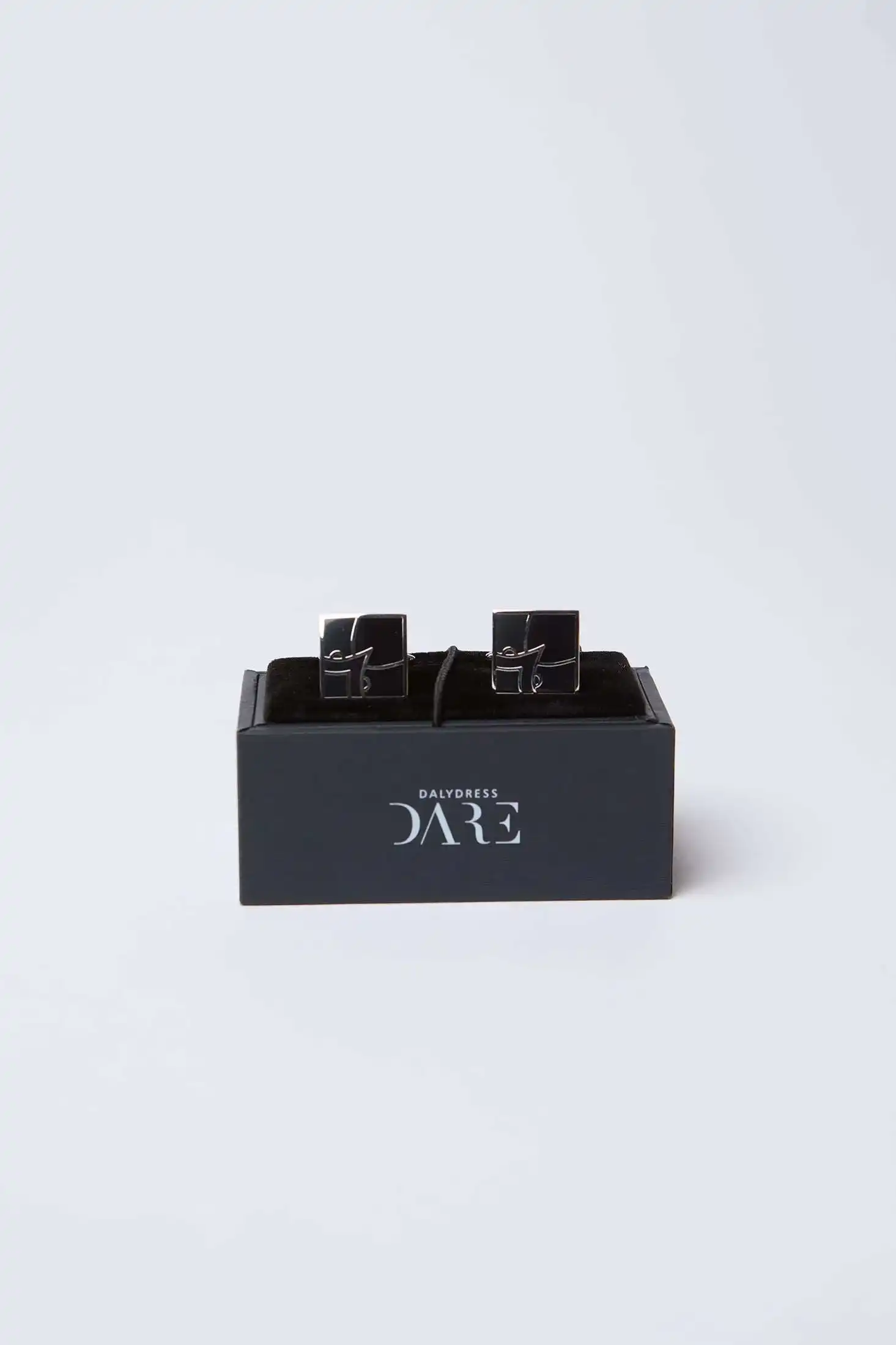 Square Abstract Line Design Cufflink