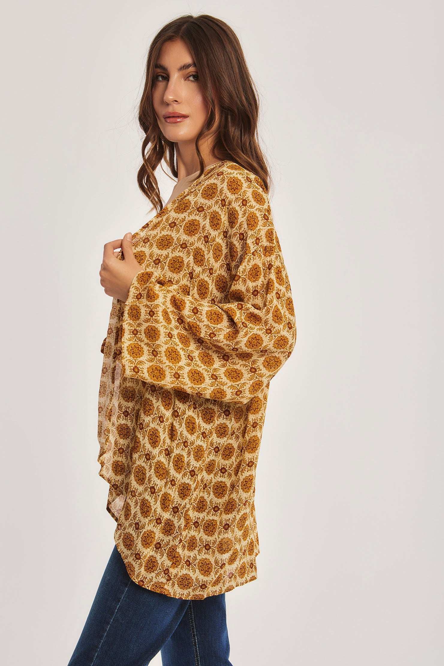Women Regular Fit Kimono - Multicolorcolor - Image 4