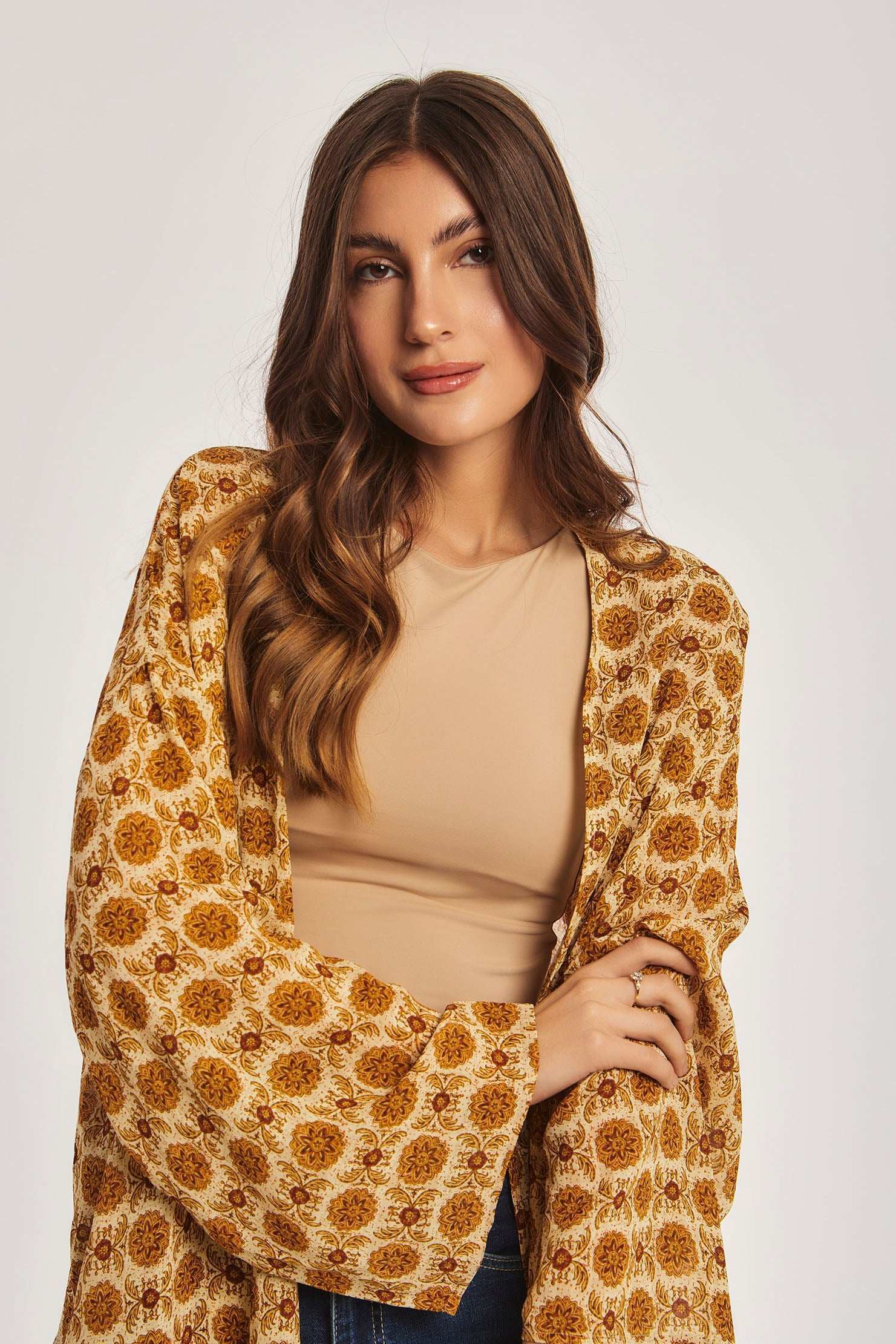 Women Regular Fit Kimono - Multicolorcolor - Image 6