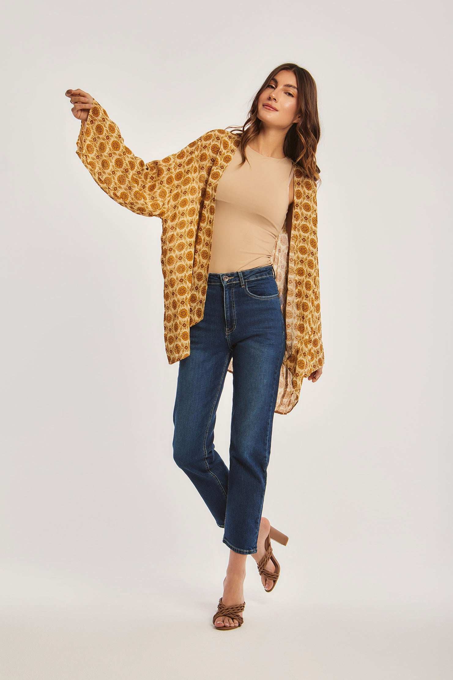 Women Regular Fit Kimono - Multicolorcolor - Image 7