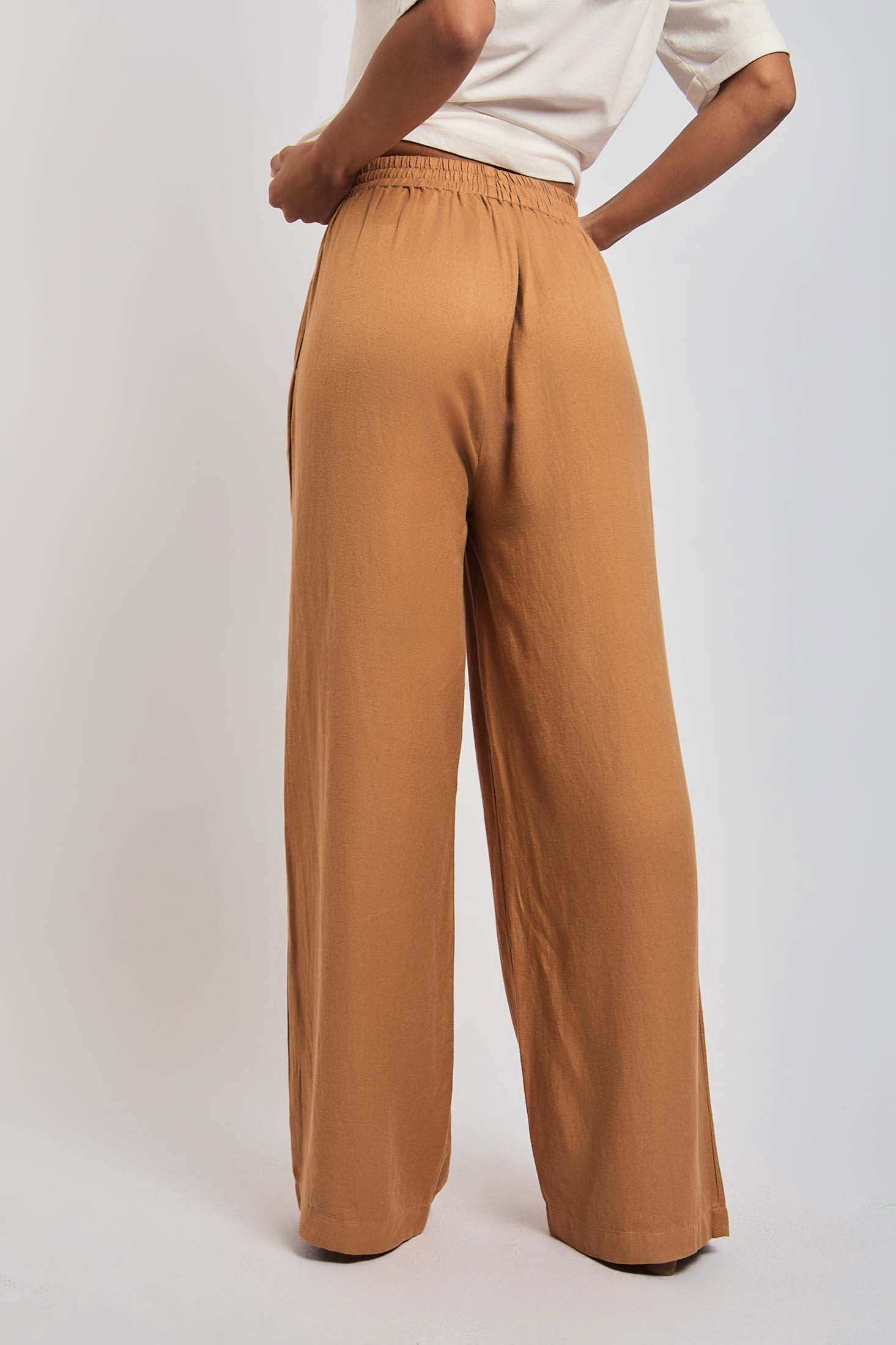 Women Regular Fit Pant - Brown - Image 3