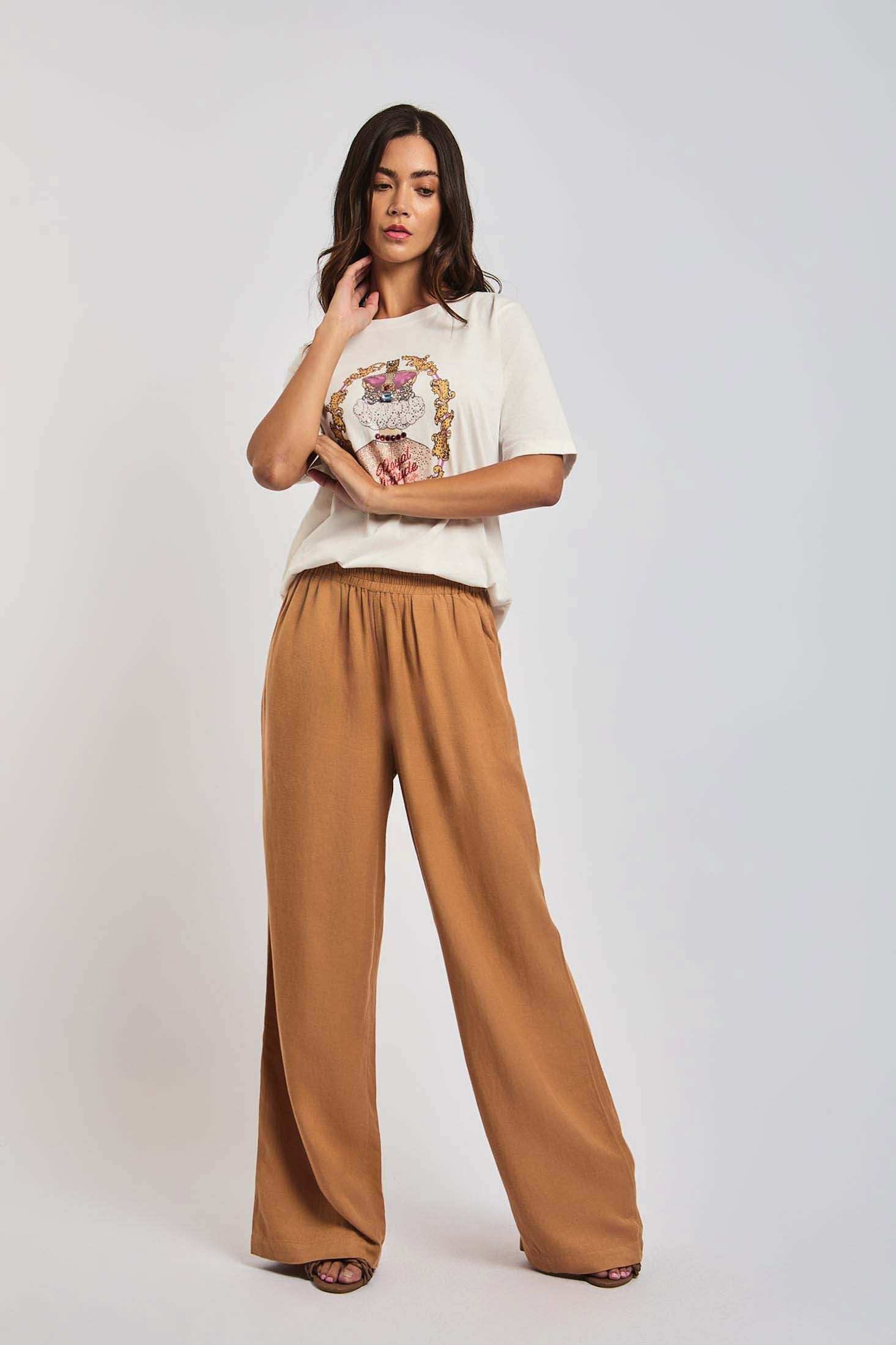 Women Regular Fit Pant - Brown - Image 4