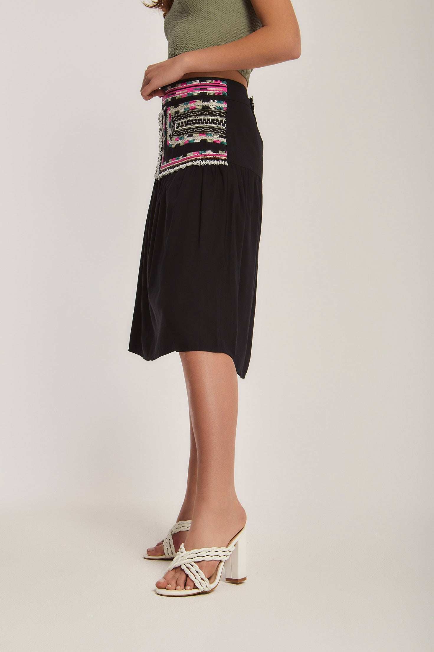 Women Regular Fit Skirt - Black - Image 5