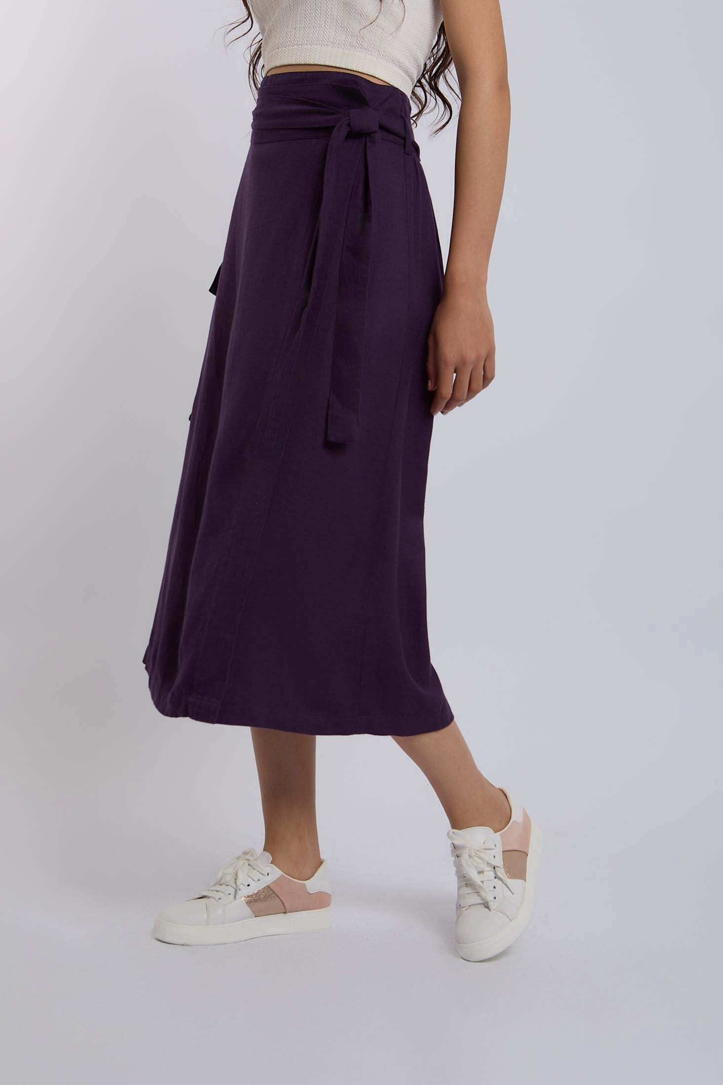 Women Regular Fit Skirt - Blue - Image 3