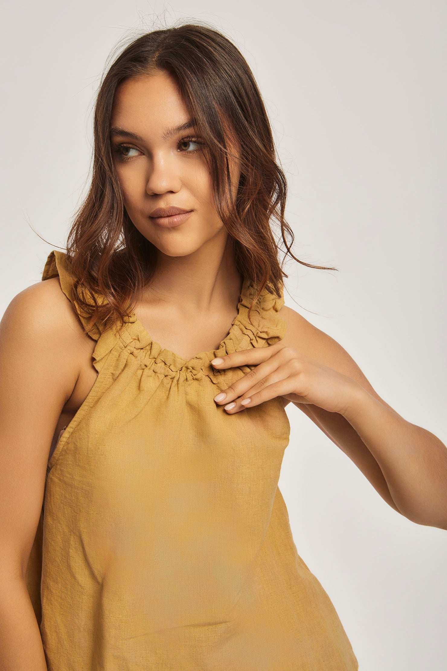 Women Regular Fit Top - Brown - Image 5