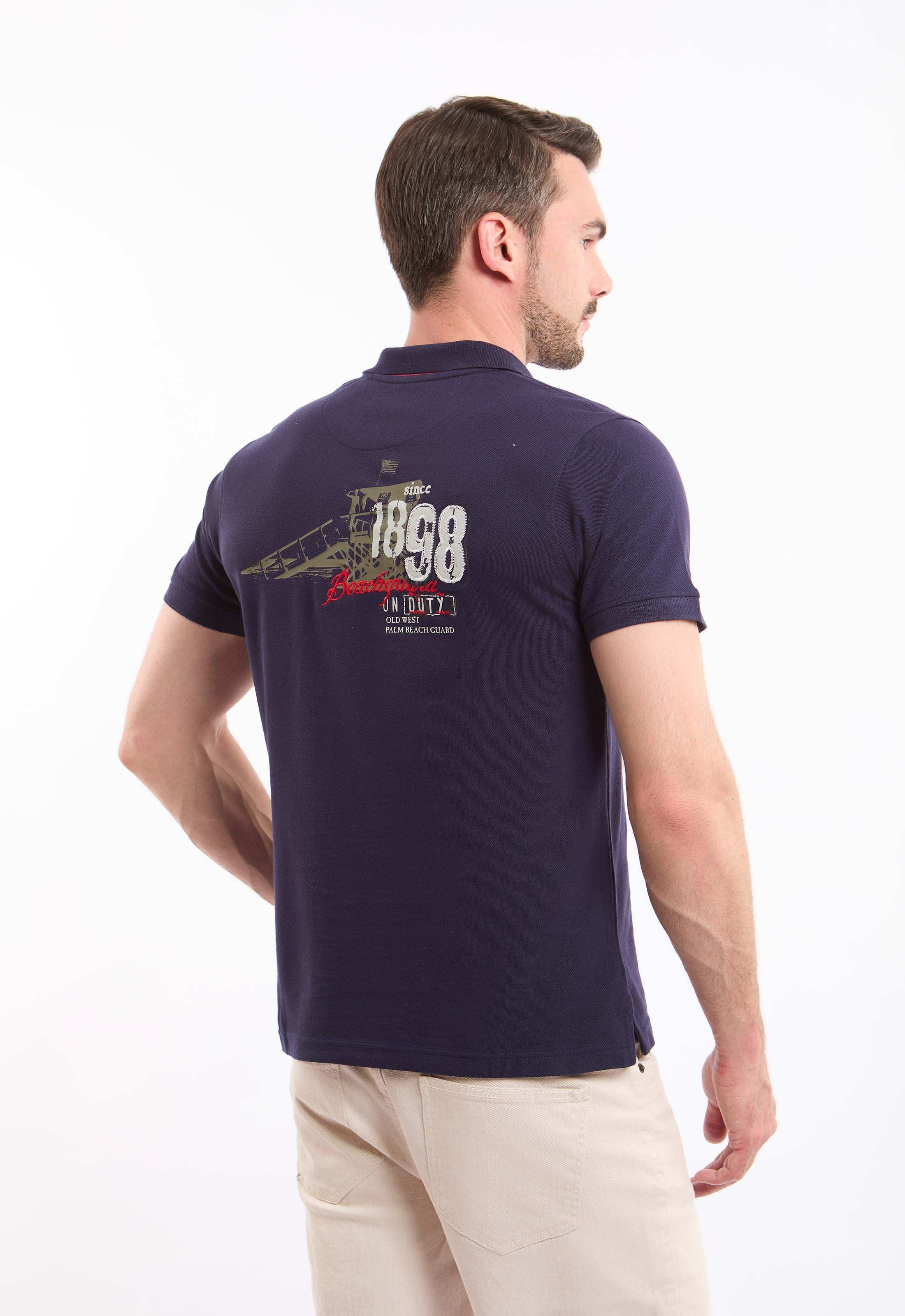 Pique Short Sleeves Buttoned Polo Shirt - Image 3