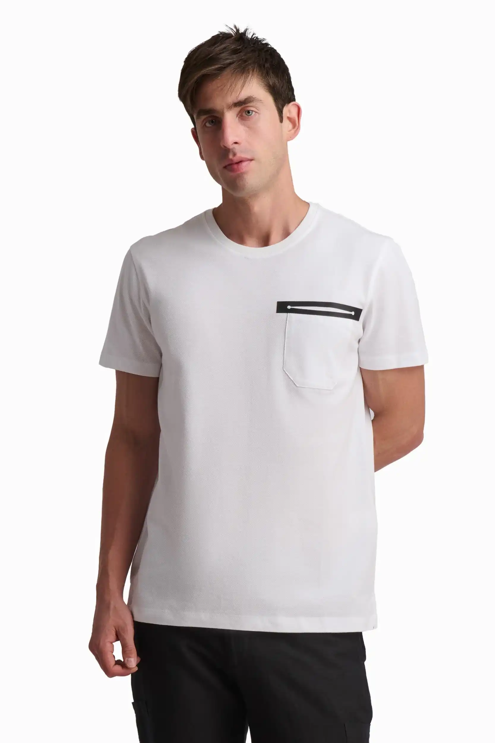 Minimal Pocket Cotton T-Shirt - Image 2