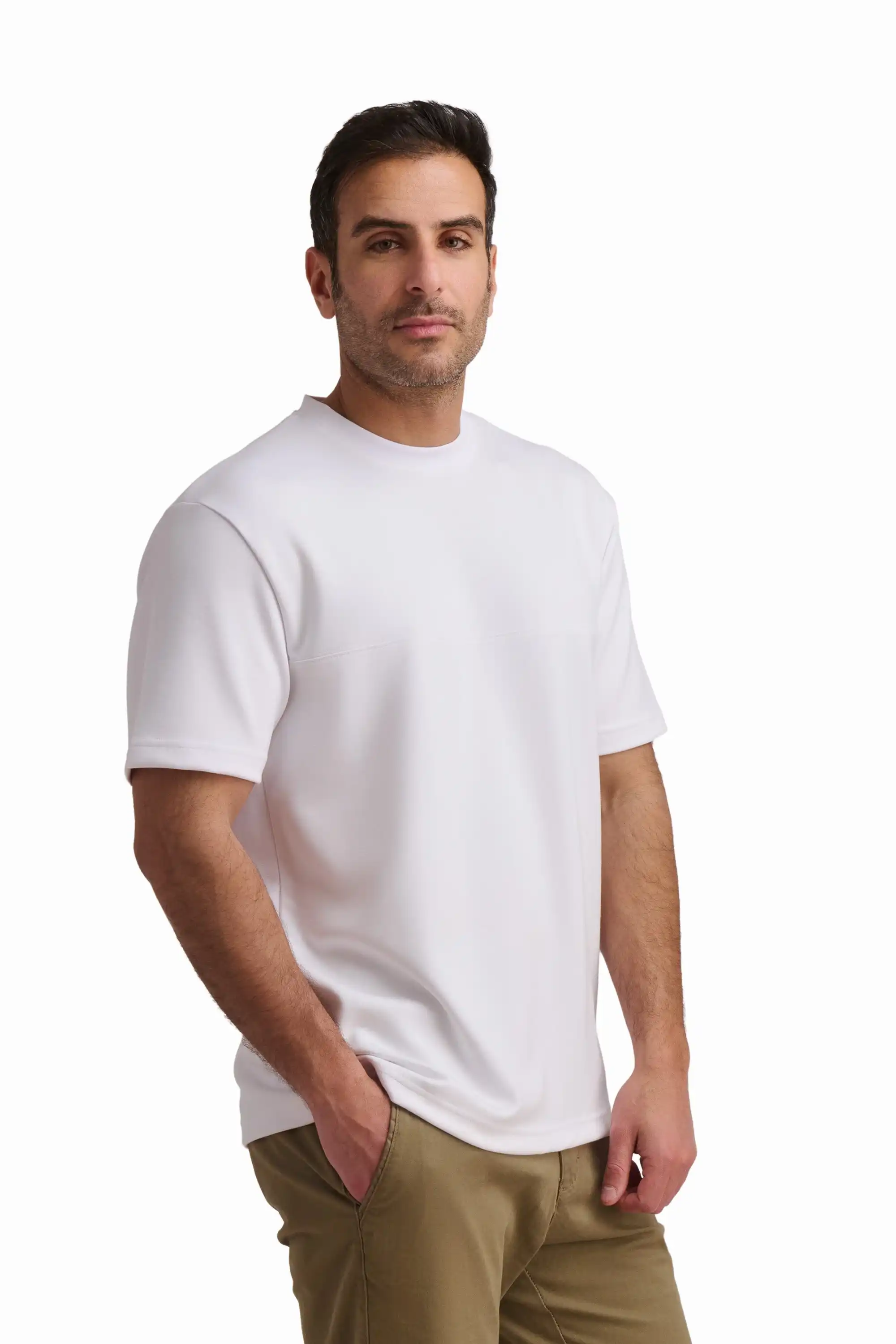 White Basic T-Shirt - Image 3