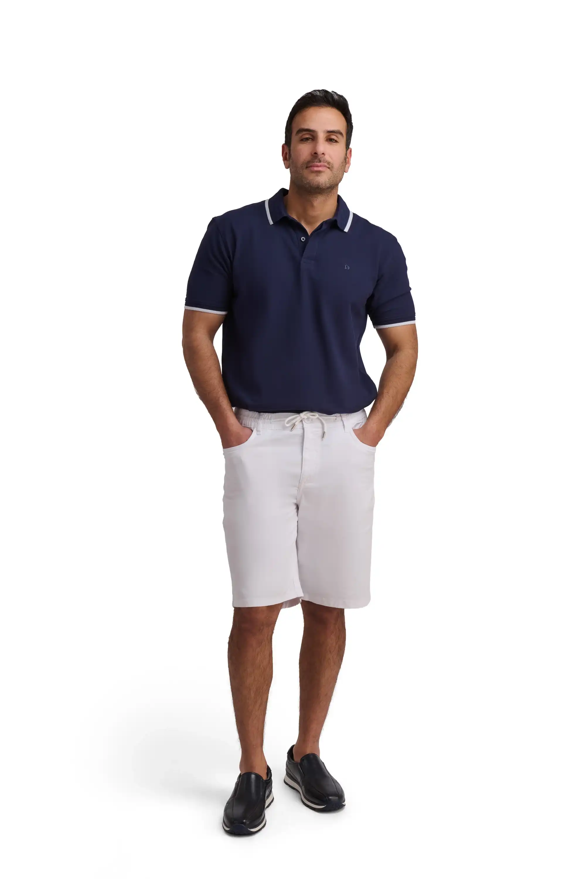 Cotton Polo Shirt with Contrast Trim - Image 10