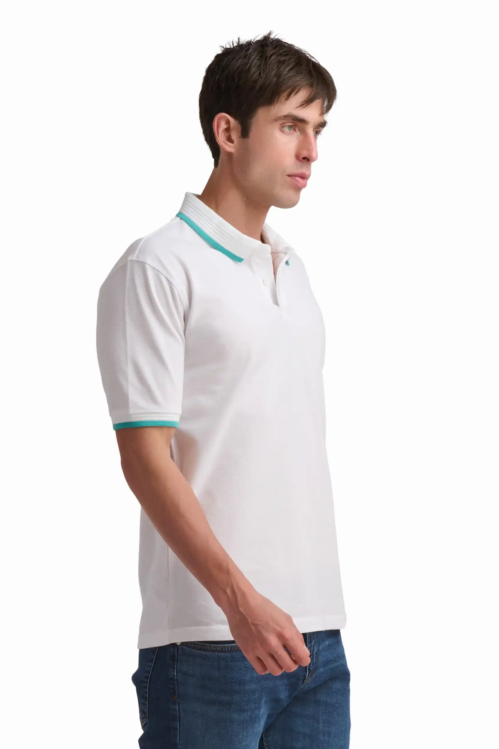 Cotton Polo Shirt with Contrast Trim - Image 16