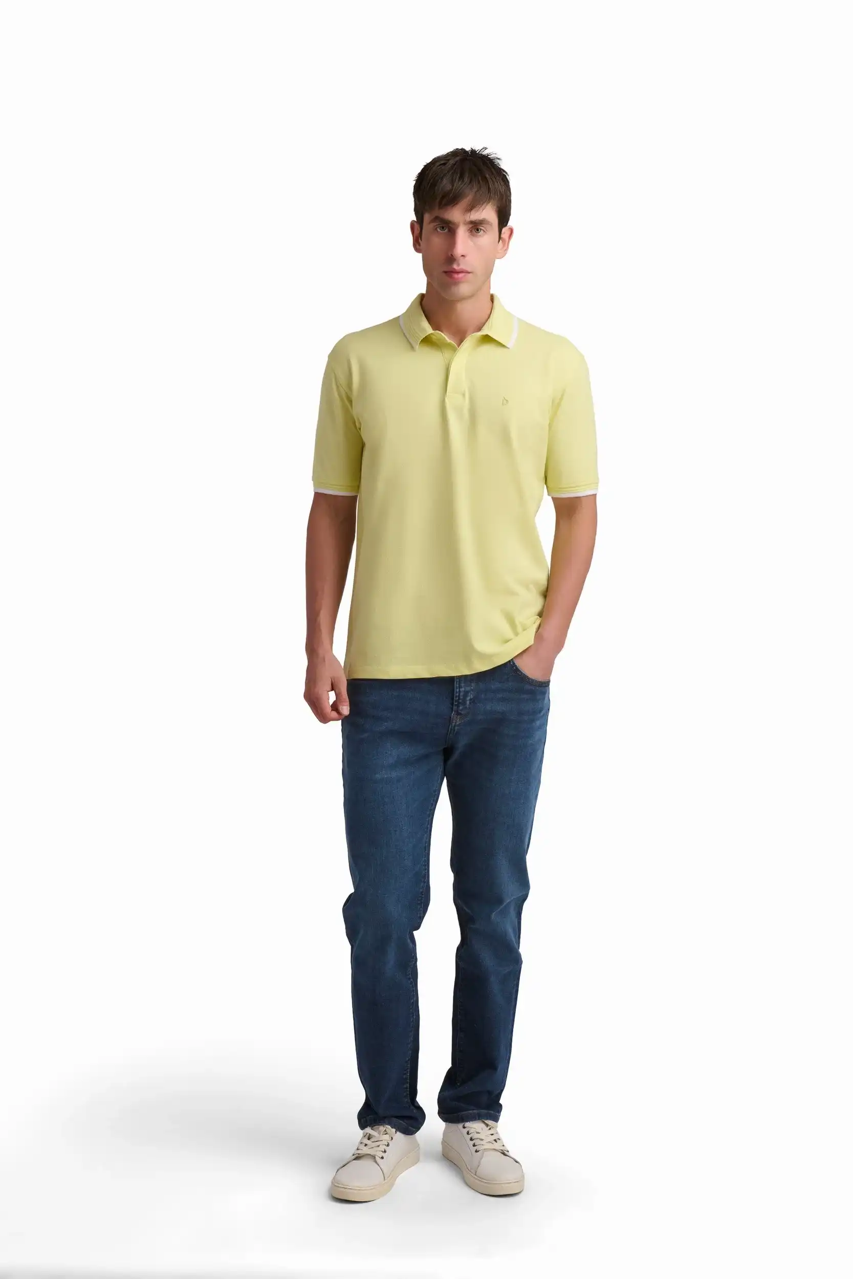 Cotton Polo Shirt with Contrast Trim - Image 21