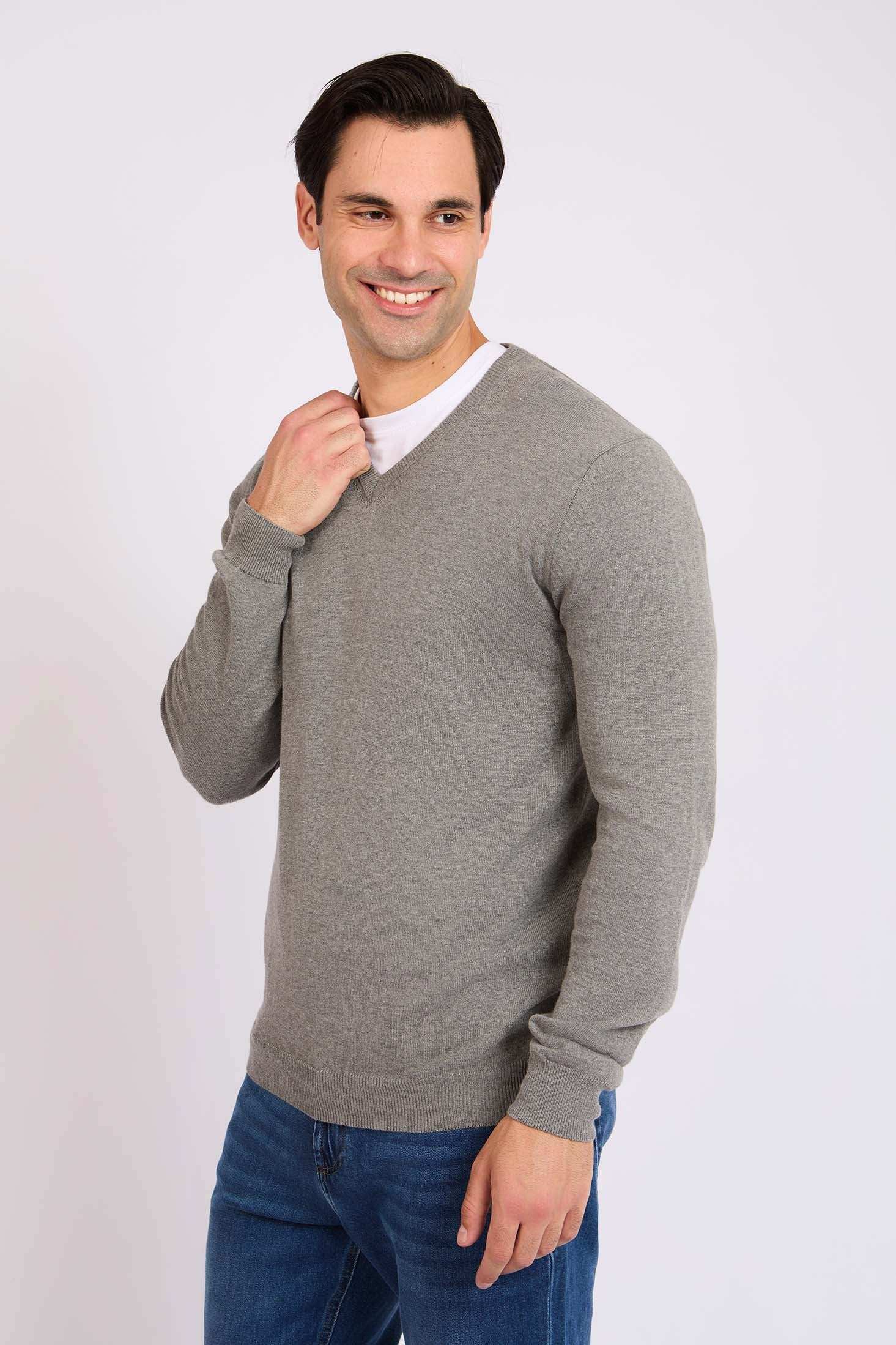 Men Regular Fit Pullover Grey - Image 3