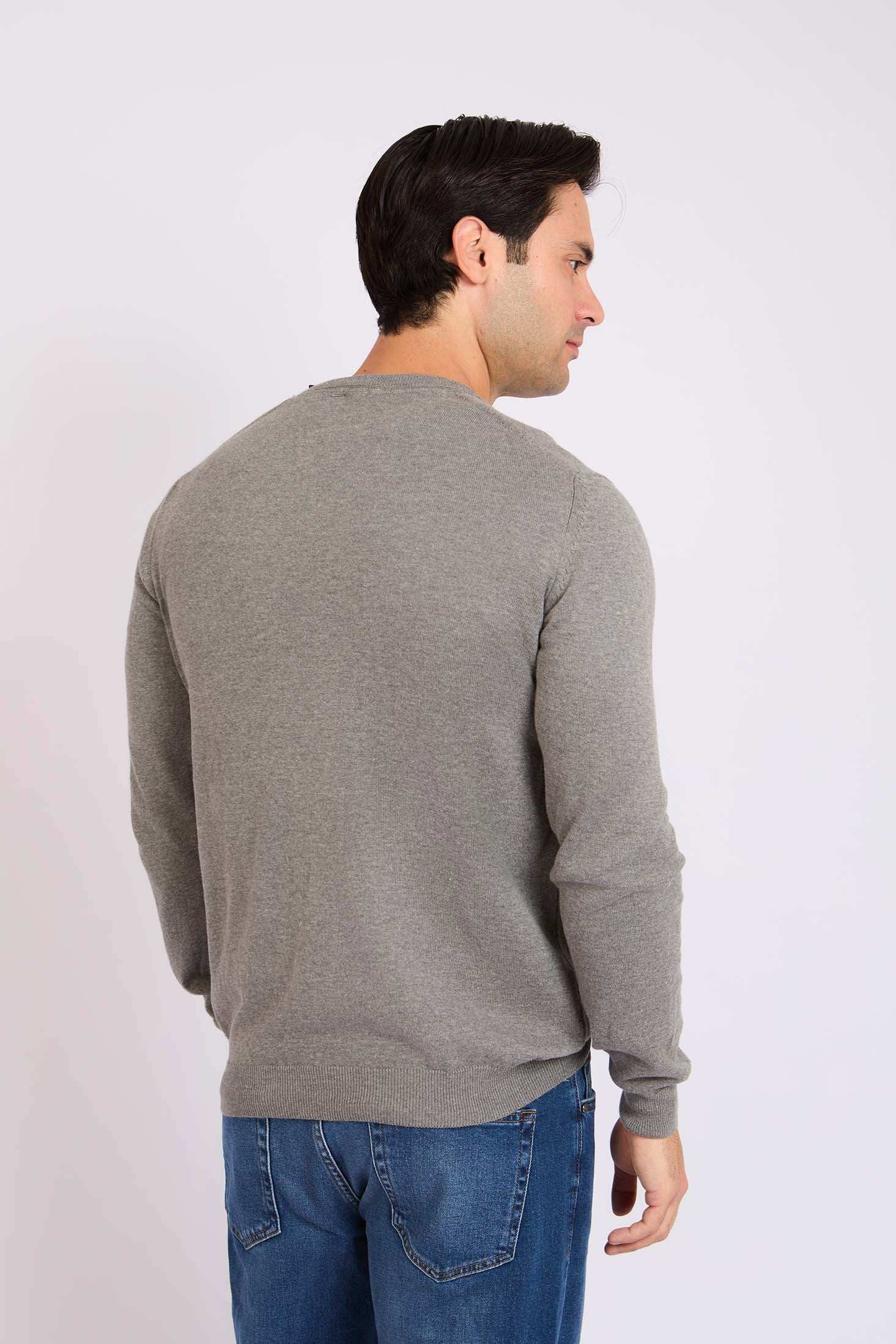 Men Regular Fit Pullover Grey - Image 4