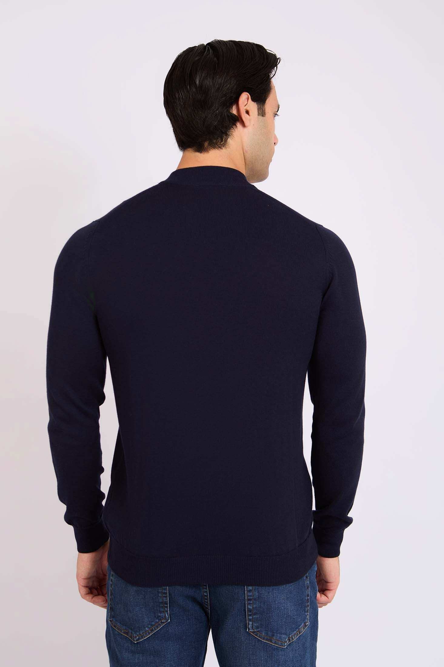 Slip On Solid Pullover with Turtle Neck - Image 5