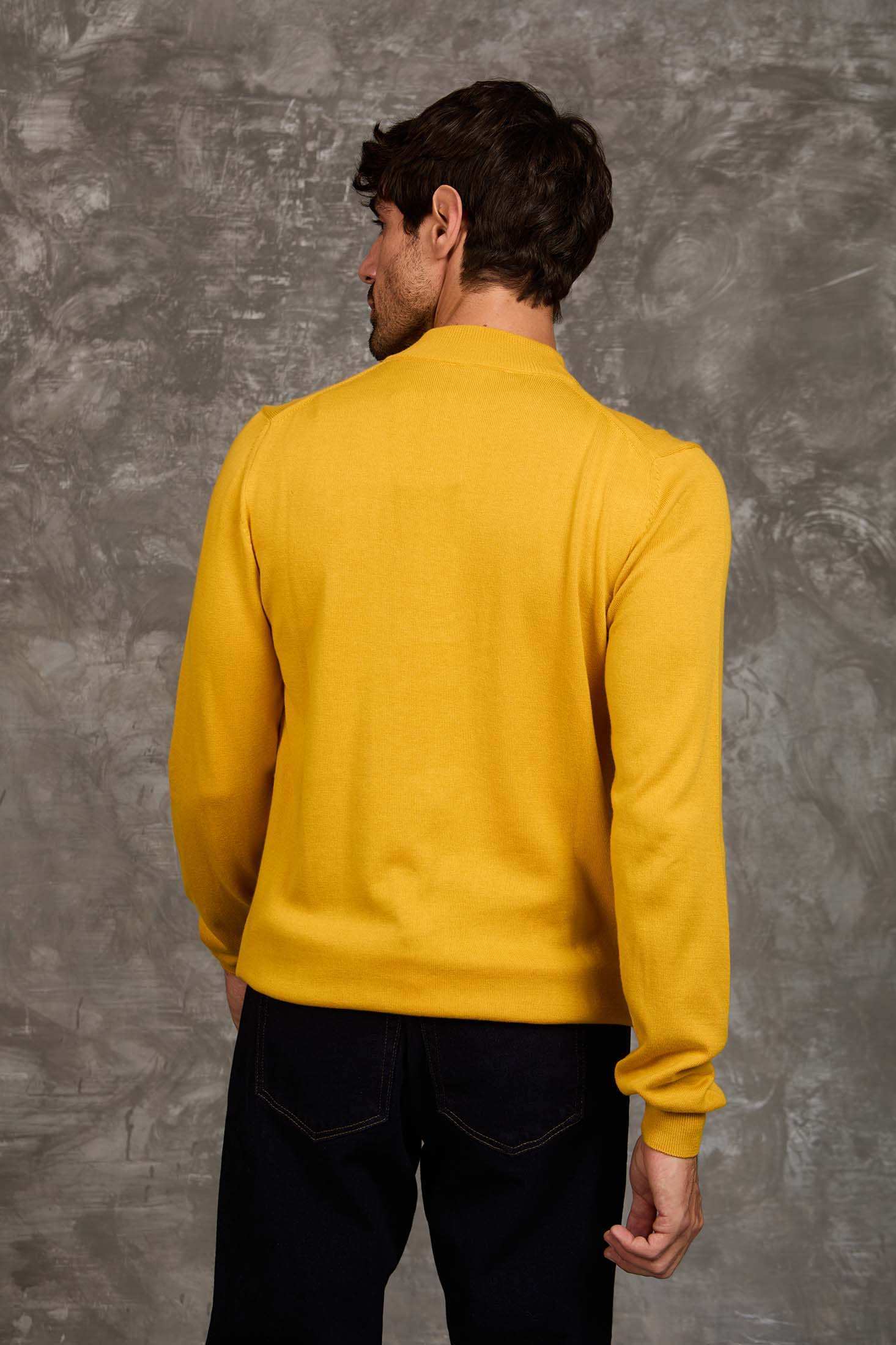 Slip On Solid Pullover with Turtle Neck - Image 4