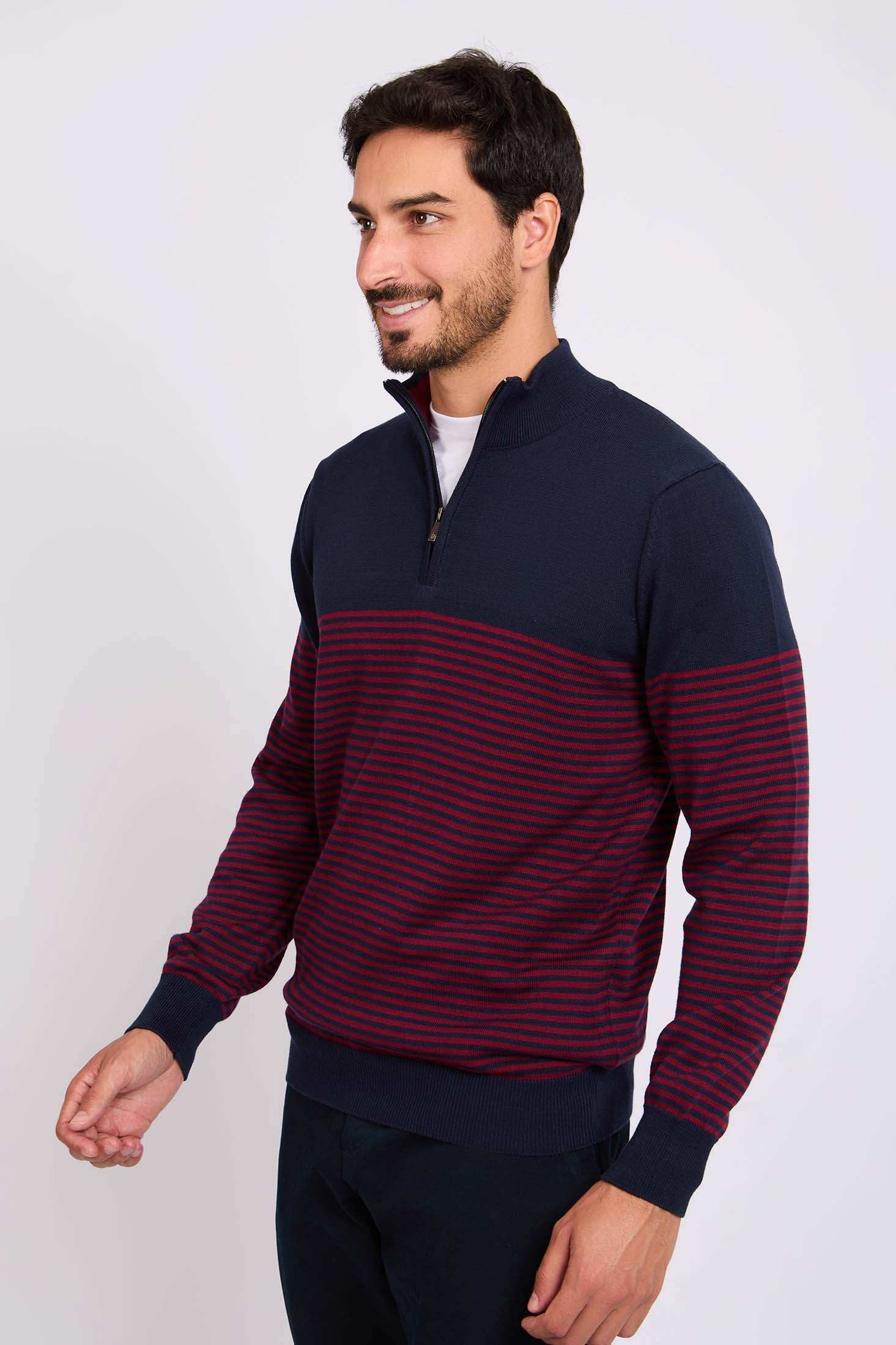 Men Regular Fit Pullover Blue - Image 3