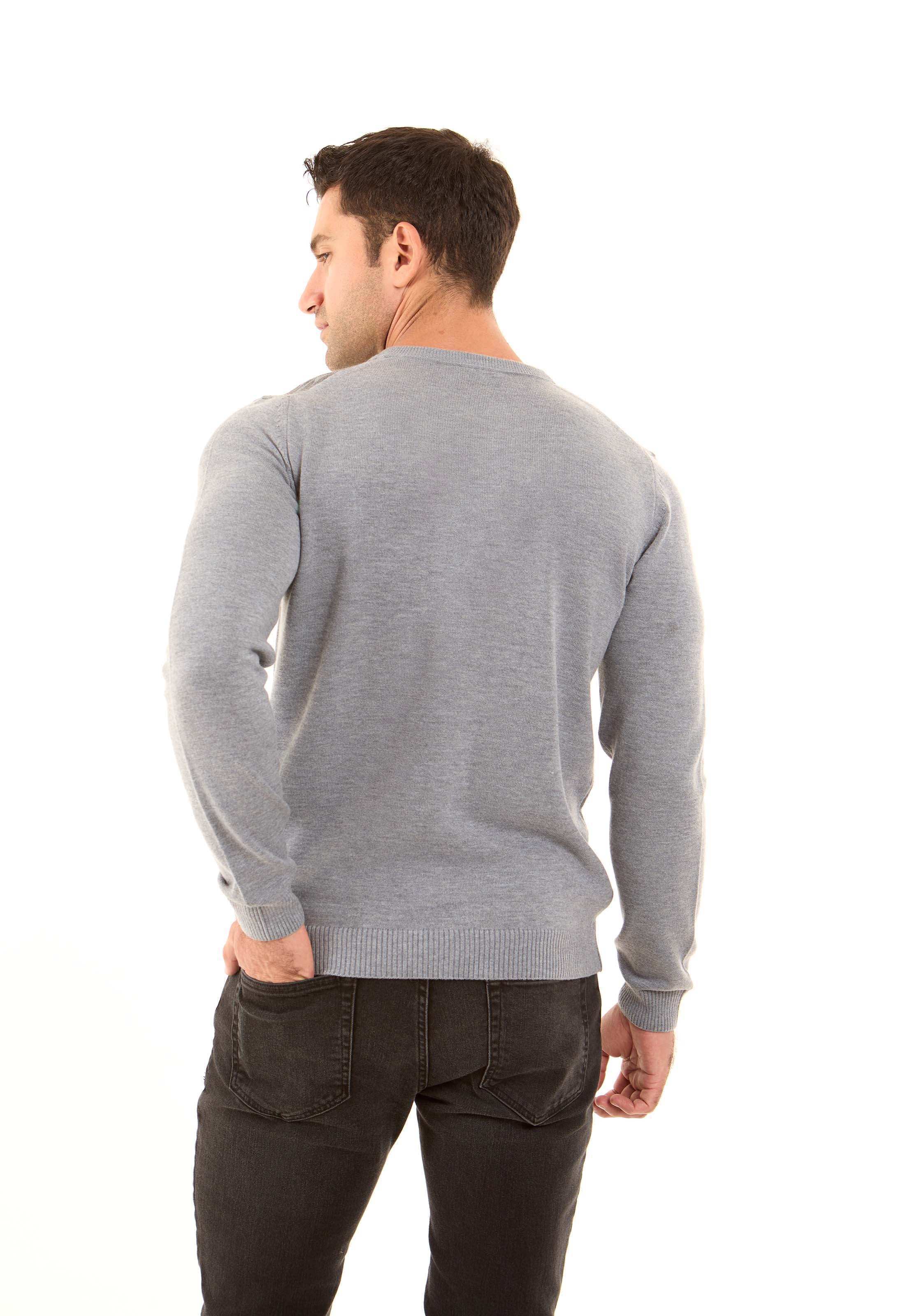 Triangles Pattern Regular Fit Casual Pullover - Image 2