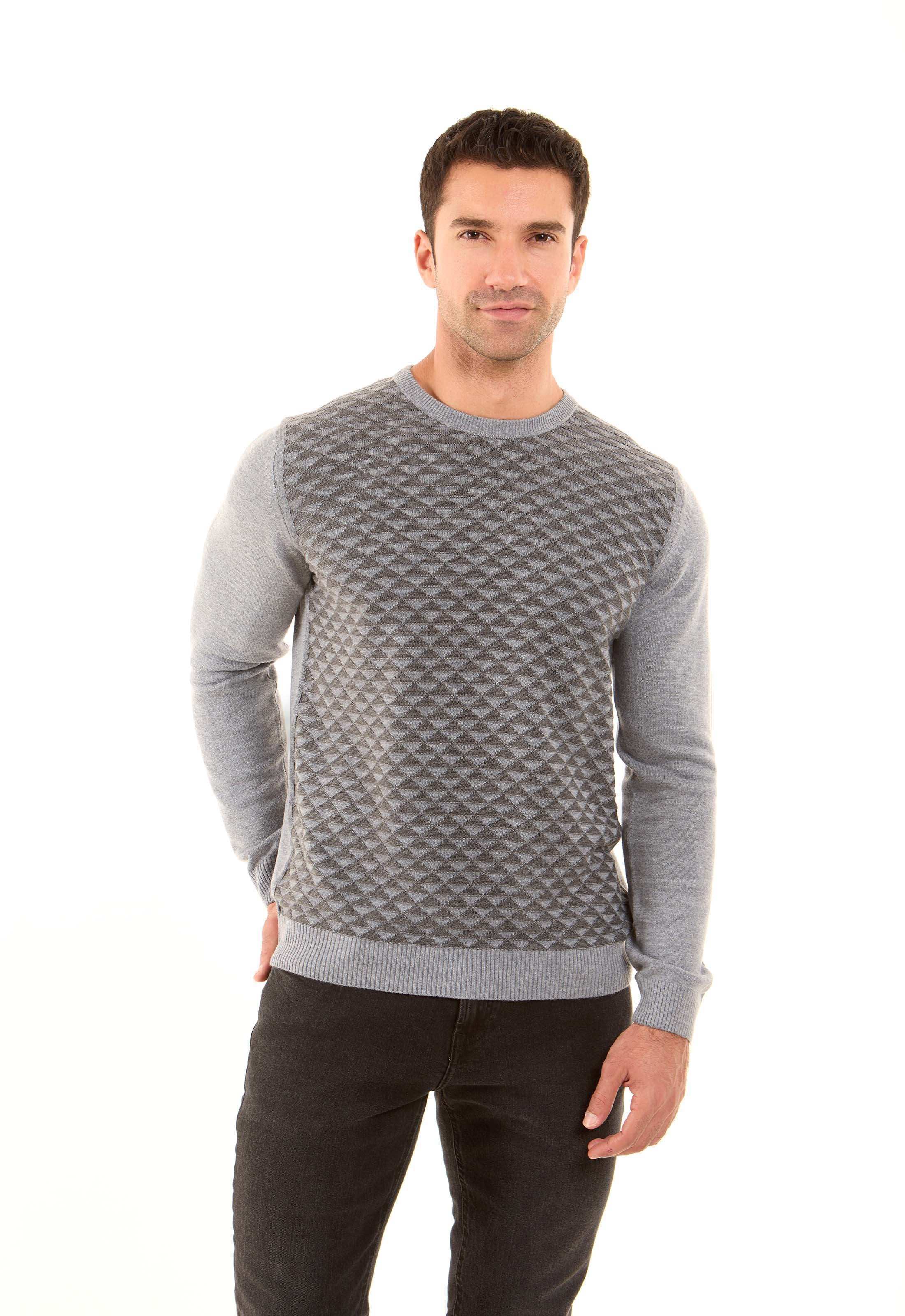 Triangles Pattern Regular Fit Casual Pullover - Image 5