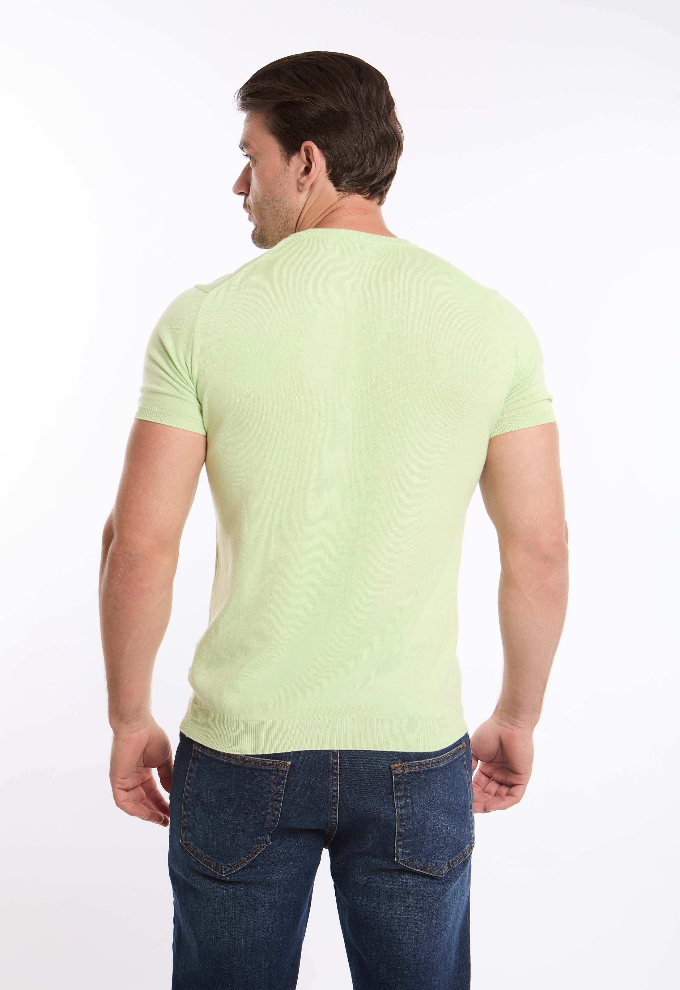 Ribbed Neck & Sleeves Regular Fit Tee - Image 2