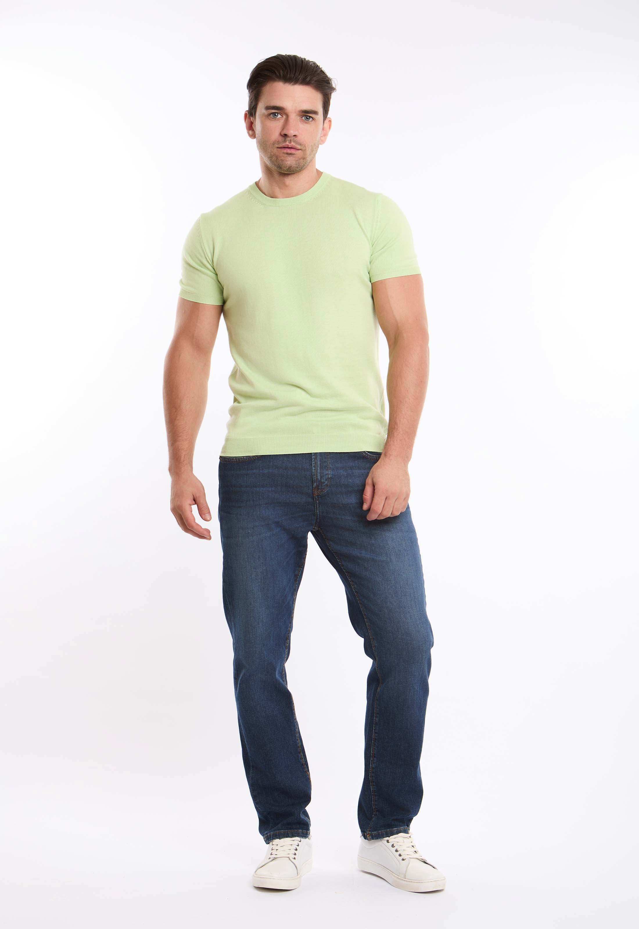Ribbed Neck & Sleeves Regular Fit Tee - Image 4