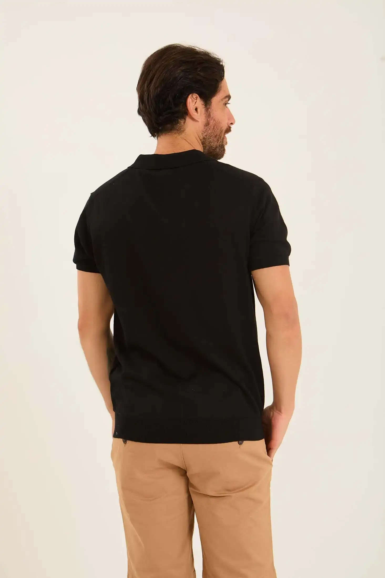 Classic Solid Short Sleeves Polo Shirt - Image 2
